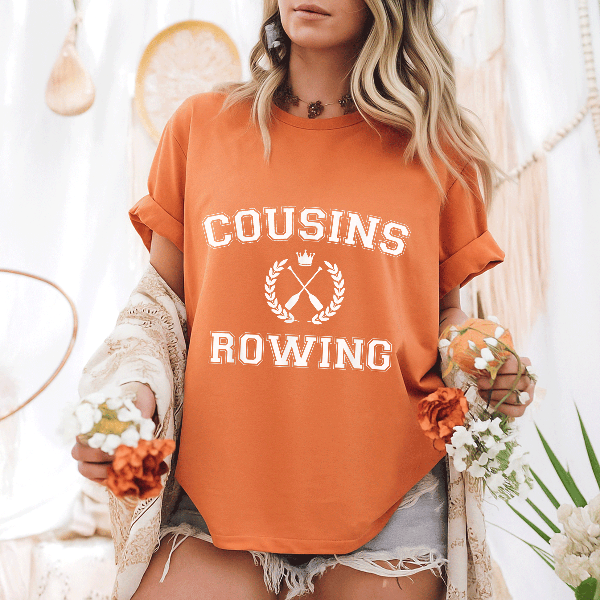 Cousins Rowing T-Shirt Inspired by The Summer I Turned Pretty - Perfect Gift for Fans of Summer Adventures and Friendship - 6