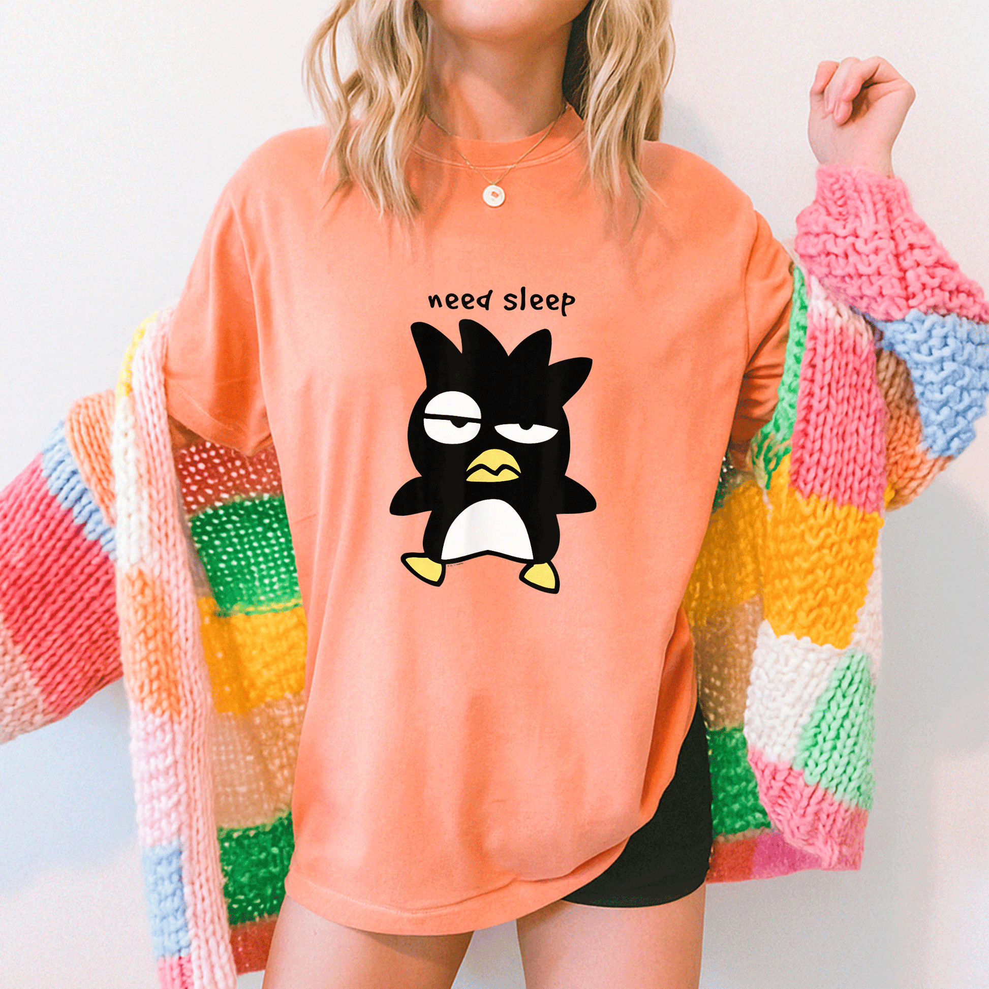 Cozy Badtz Maru Need Sleep Tee for Anime Lovers - Adorable Sleepy Design Perfect for Relaxed Days and Casual Outfits - 5