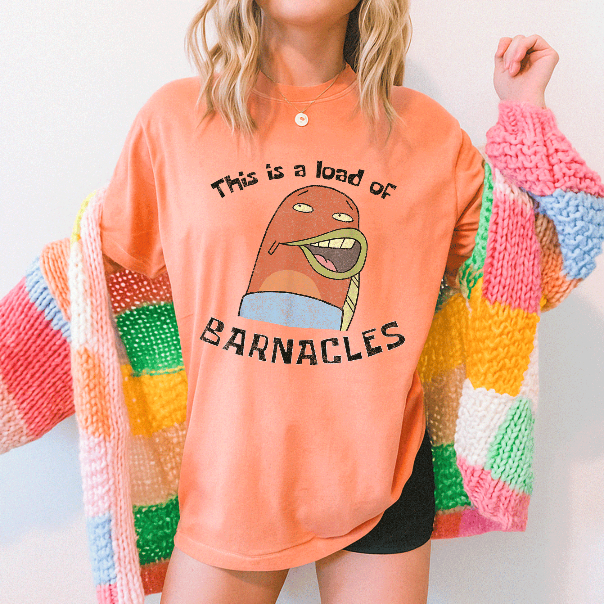 SpongeBob SquarePants Load of Barnacles T-Shirt - Fun and Colorful Tee for Fans of the Beloved Cartoon Character! - 5
