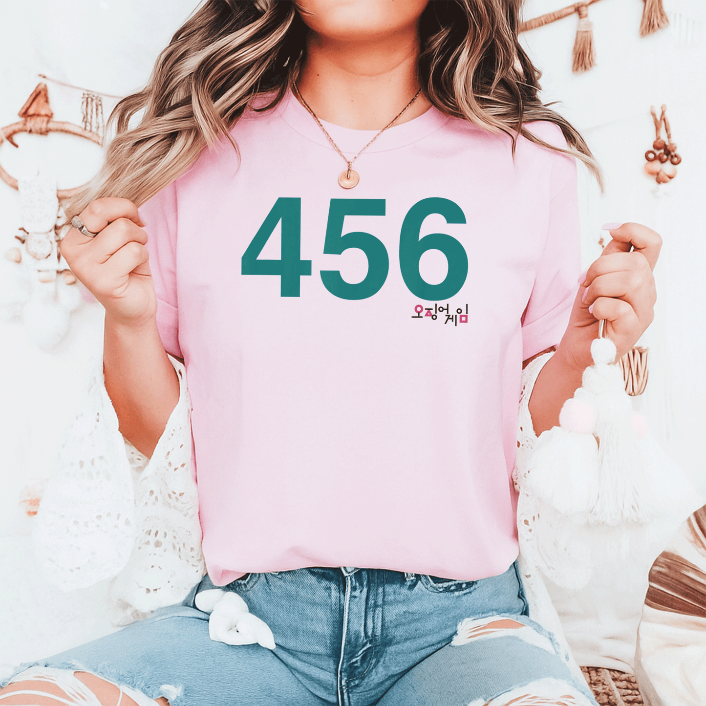 Squid Game Player 456 Costume T-Shirt - Perfect for Fans of the Series, Fun, Stylish and Comfortable Design - 6