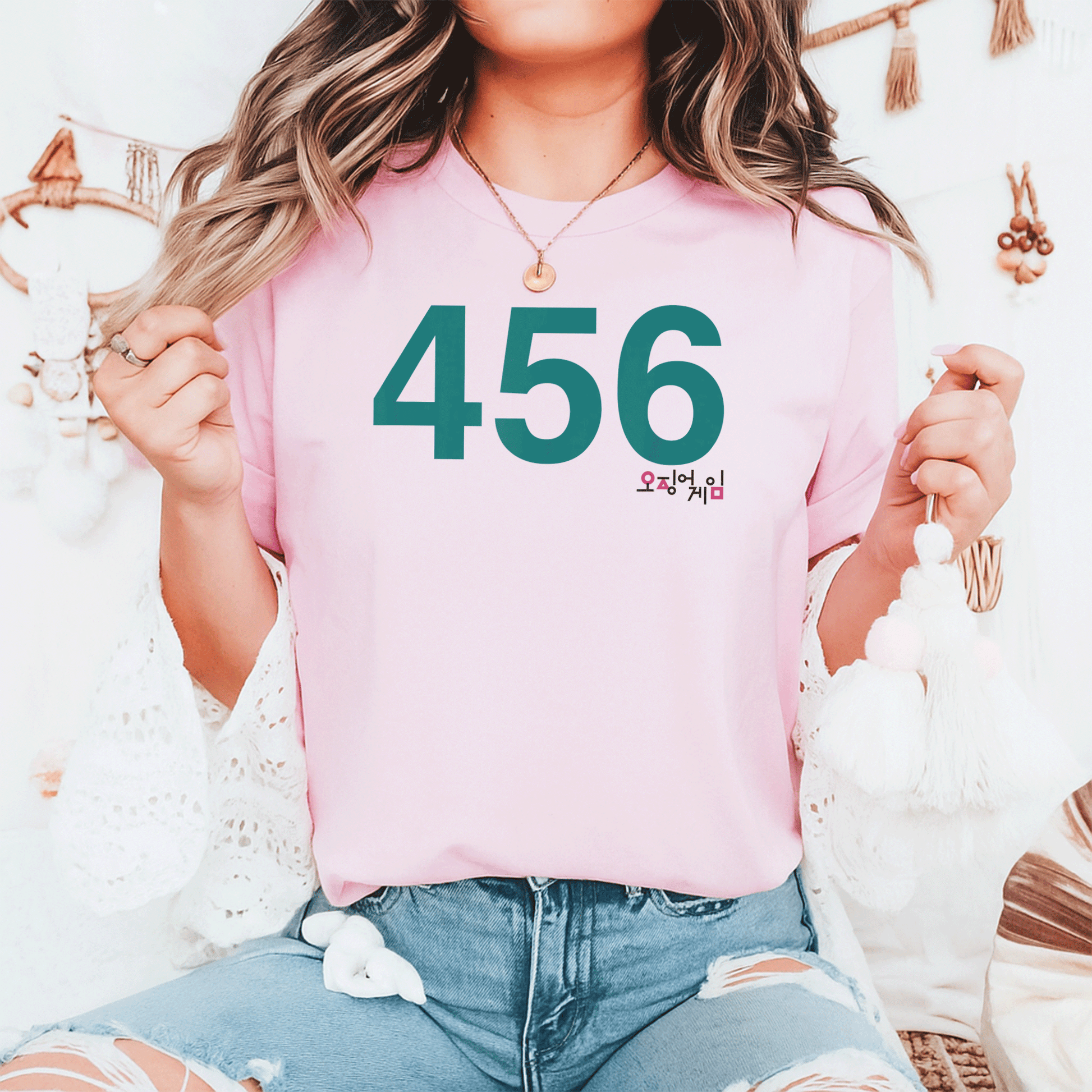Squid Game Player 456 Costume T-Shirt - Perfect for Fans of the Series, Fun, Stylish and Comfortable Design - 6