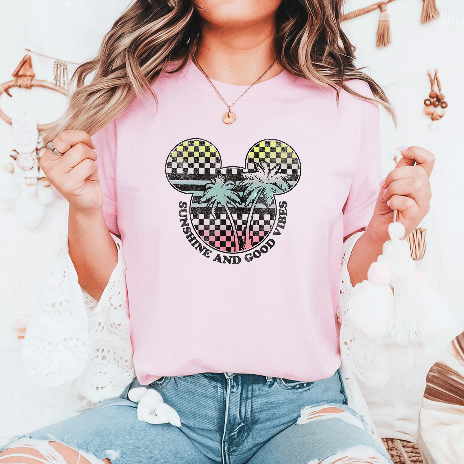 Disney Mickey And Friends Sunshine and Good Vibes Big Logo T-Shirt for Kids and Adults – Fun, Colorful, and Stylish Tee - 6