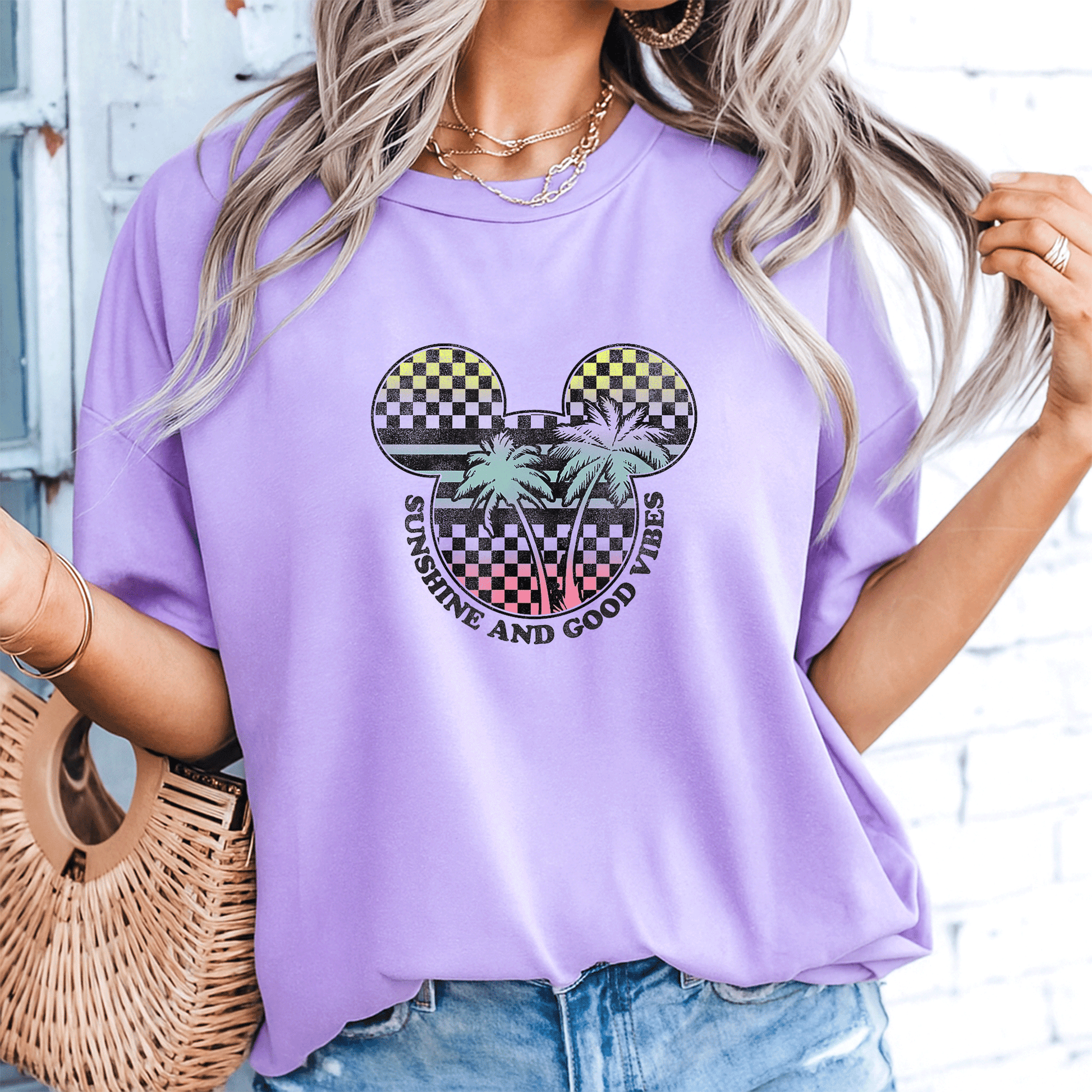 Disney Mickey And Friends Sunshine and Good Vibes Big Logo T-Shirt for Kids and Adults – Fun, Colorful, and Stylish Tee - 8