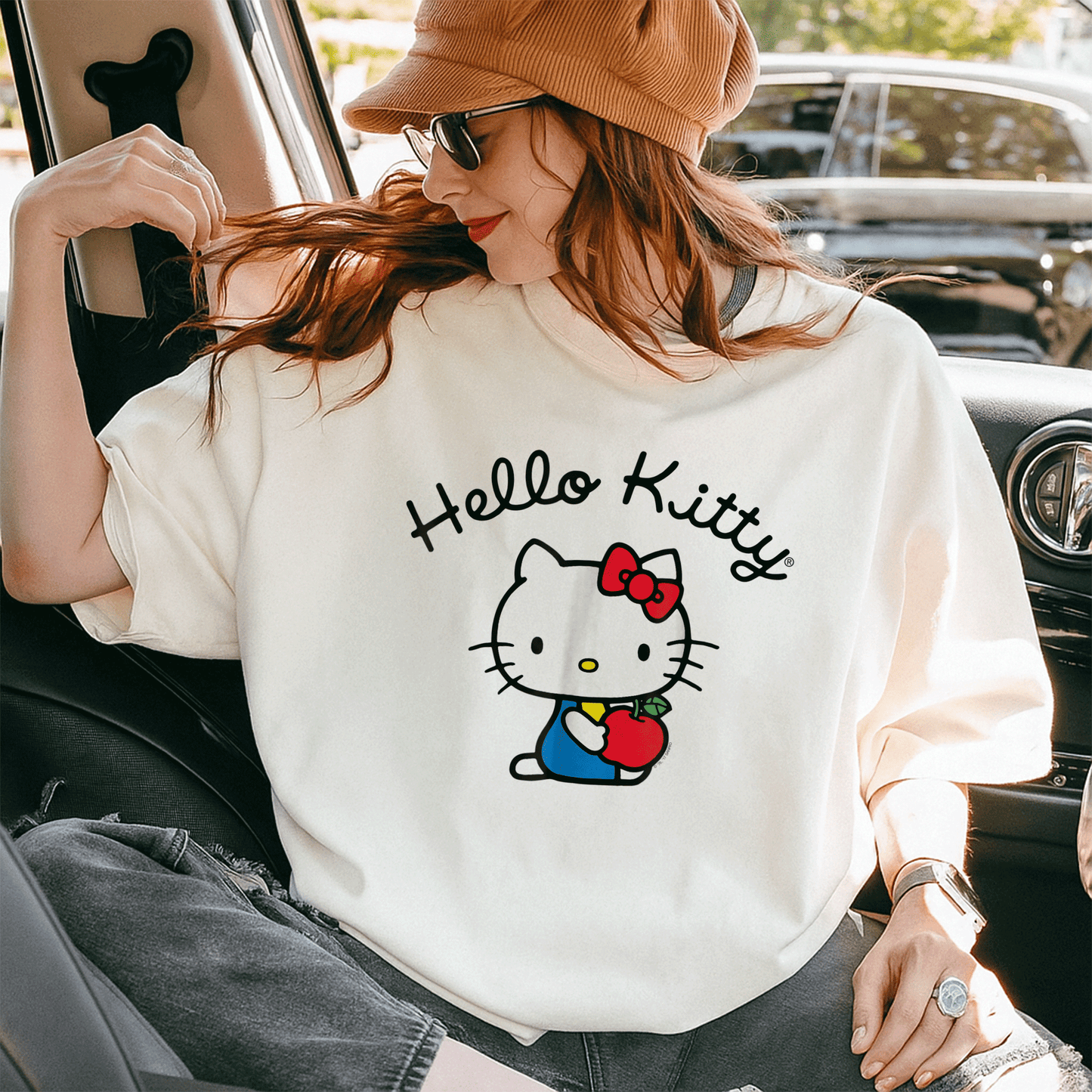 Cute Hello Kitty Retro Logo Tee Shirt for Stylish Fans - Classic Design, Perfect for Casual Wear and Nostalgic Vibes - 10
