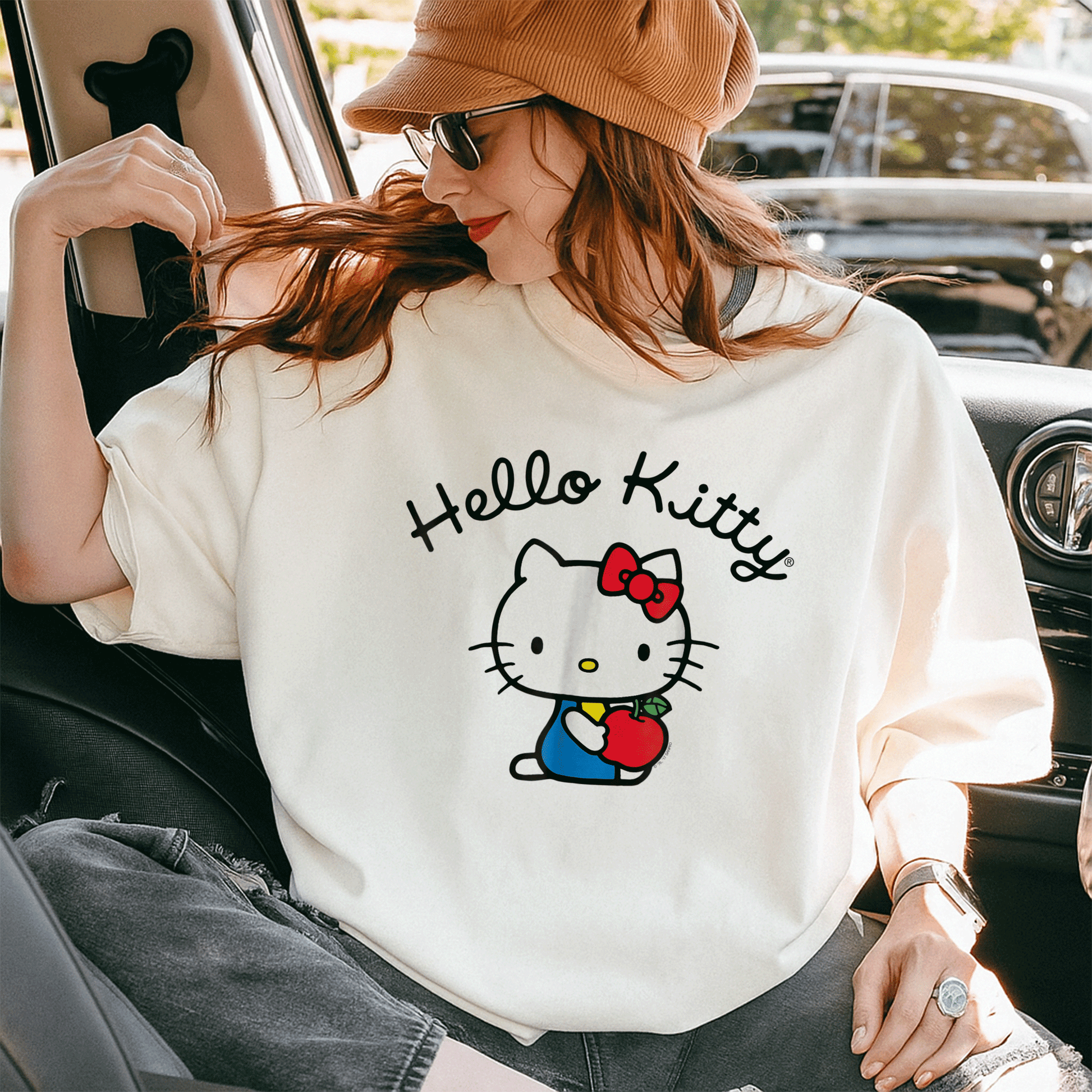Cute Hello Kitty Retro Logo Tee Shirt for Stylish Fans - Classic Design, Perfect for Casual Wear and Nostalgic Vibes - 10