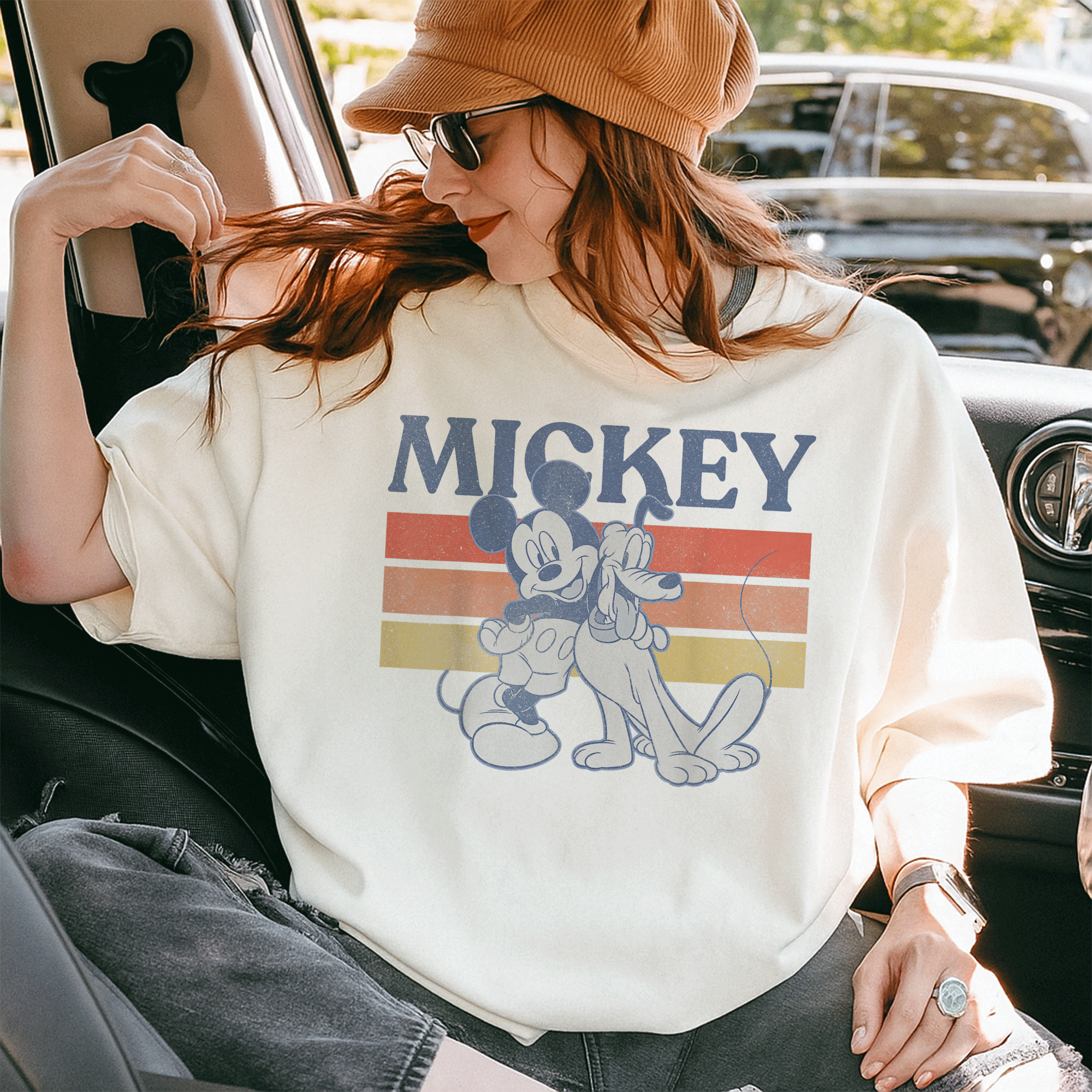 Vintage Disney Mickey and Friends T-Shirt Featuring Mickey and Pluto in Retro Style - Perfect for Fans and Collectors! - 10