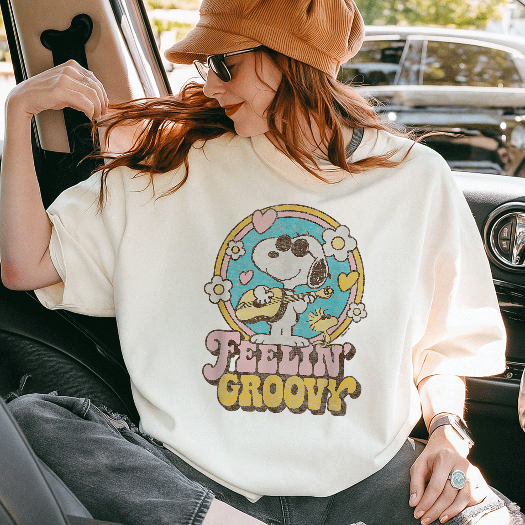 Feelin' Groovy Snoopy and Woodstock T-Shirt - Fun and Colorful Peanuts Graphic Tee for Comfortable Casual Style - 10