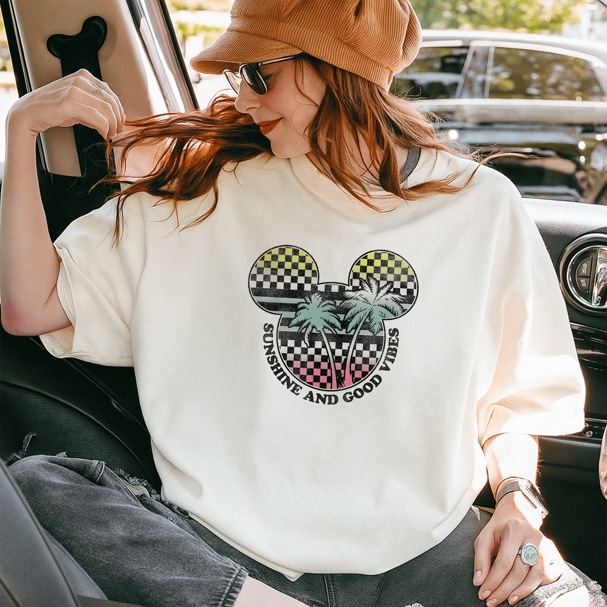Disney Mickey And Friends Sunshine and Good Vibes Big Logo T-Shirt for Kids and Adults – Fun, Colorful, and Stylish Tee - 10