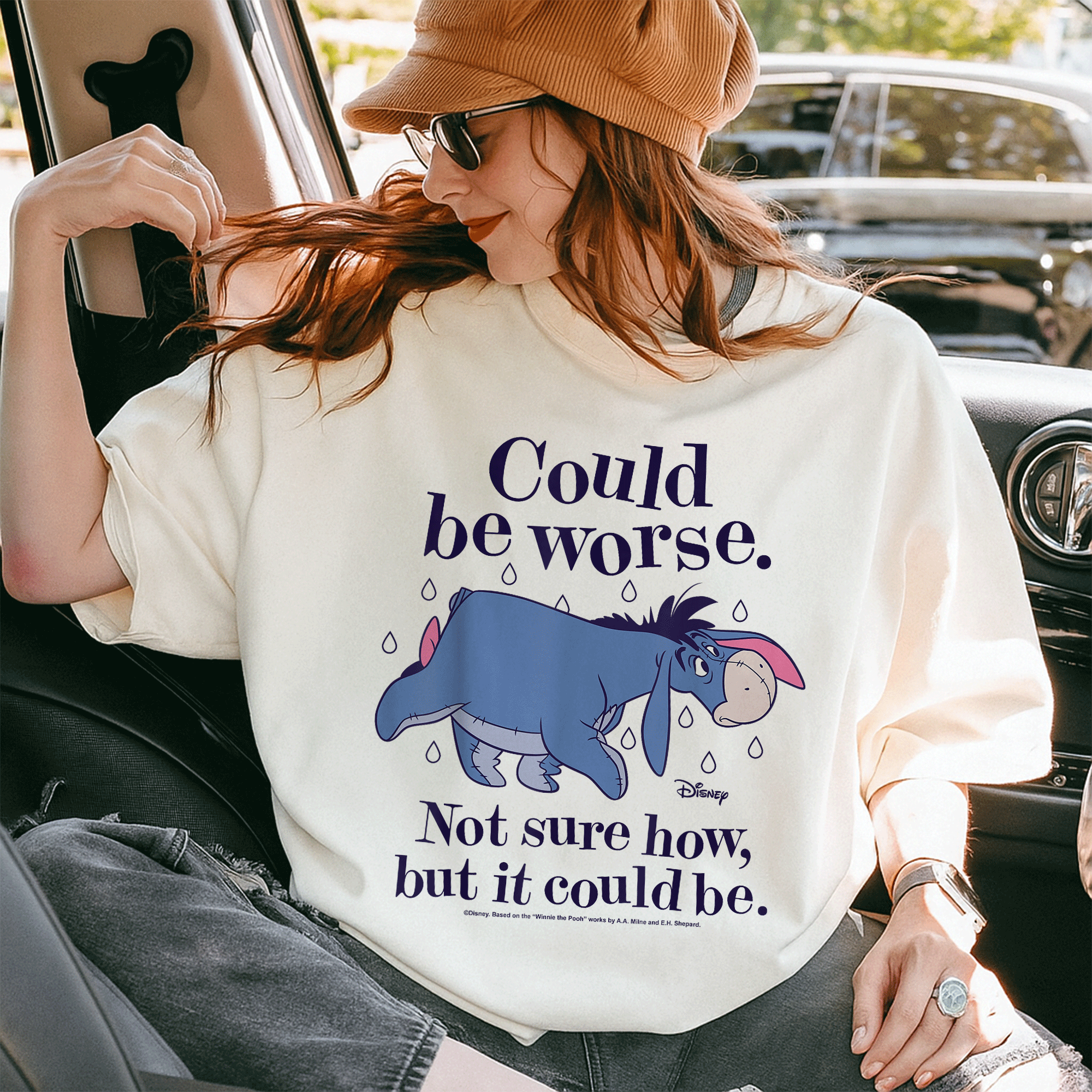 Winnie The Pooh Eeyore Could Be Worse T-Shirt A Cozy Humor Tee for Fans of Pooh Bear and Friends Perfect for Casual Wear - 10