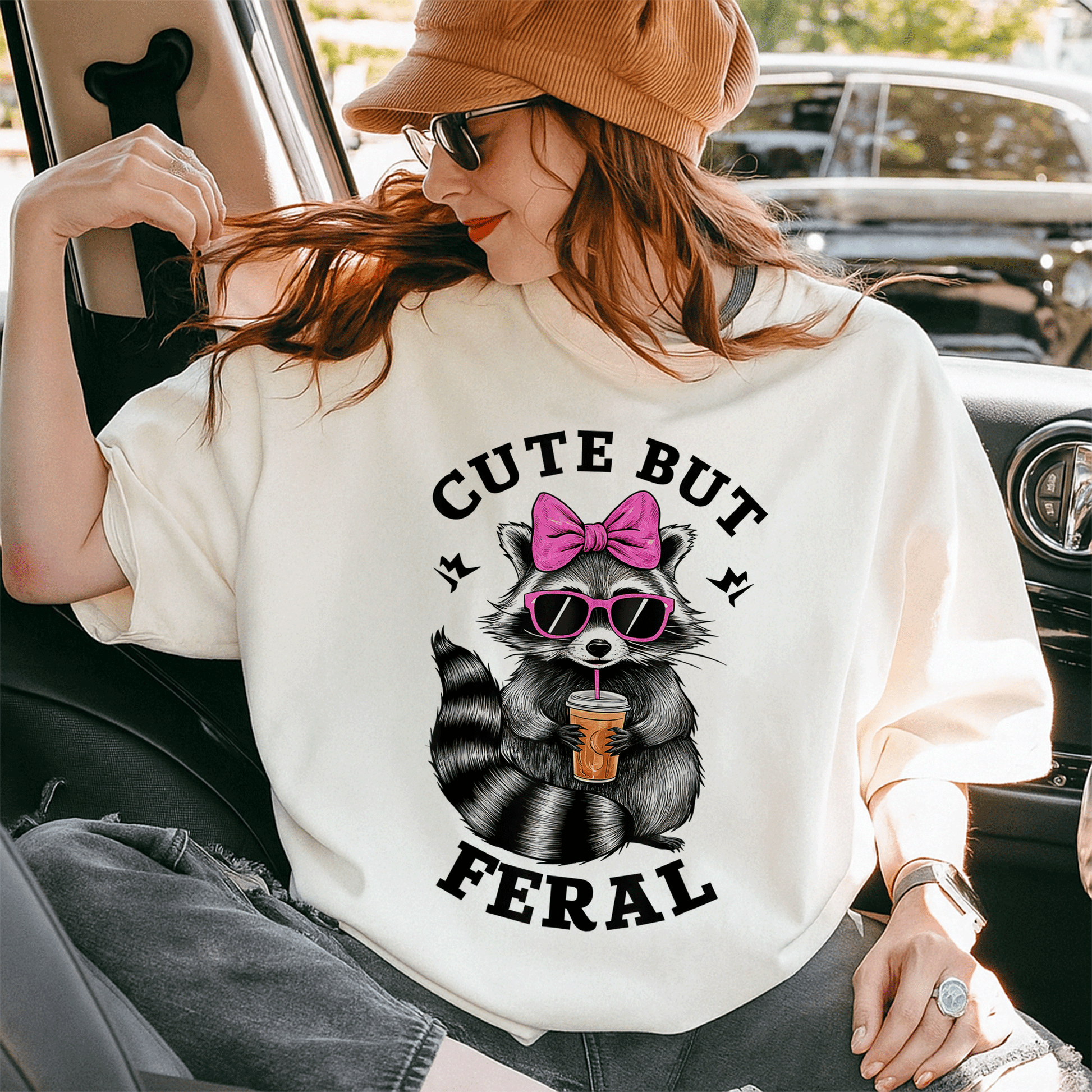 Cute Feral Raccoon T-Shirt with Sunglasses | Fun and Colorful Graphic Tee for Animal Lovers and Casual Wear - 10