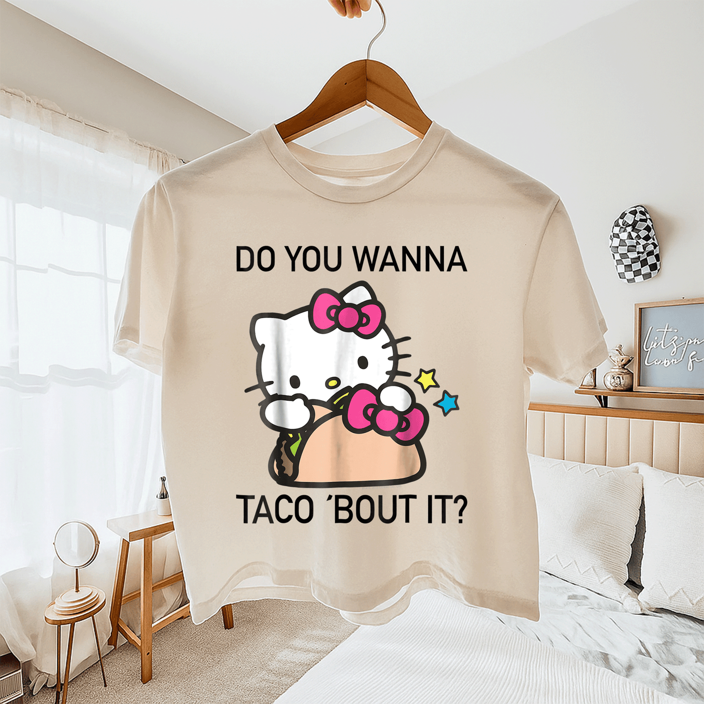 Hello Kitty Taco Bout It Tee Shirt Cute and Fun Graphic Tee for Cat Lovers and Foodies Perfect Gift for Kids and Adults - 11