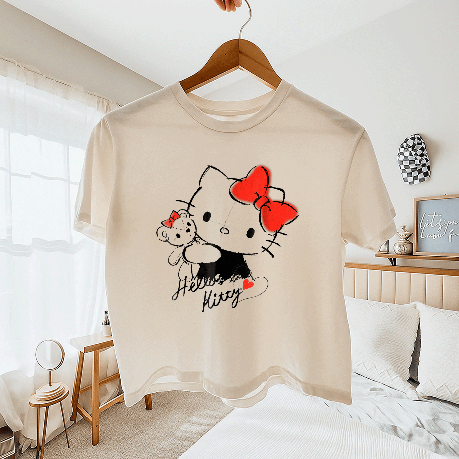 Cute Hello Kitty and Tiny Chum Graphic Tee for Kids - Adorable Characters in a Fun Design Perfect for Everyday Wear - 11