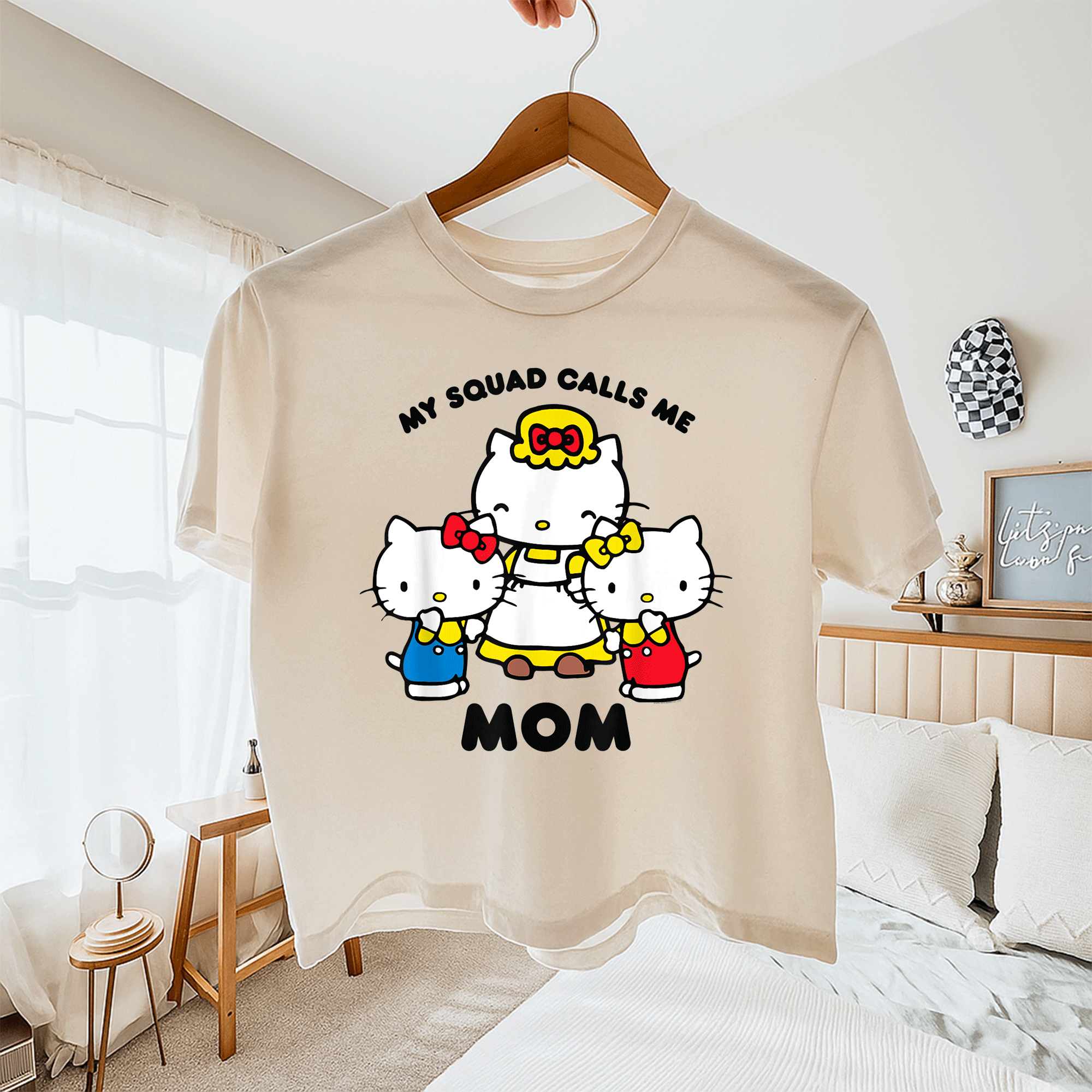 Hello Kitty Mom Squad T-Shirt Cute and Stylish Graphic Tee for Moms Who Love Hello Kitty Embrace Your Fun Side Today - 11
