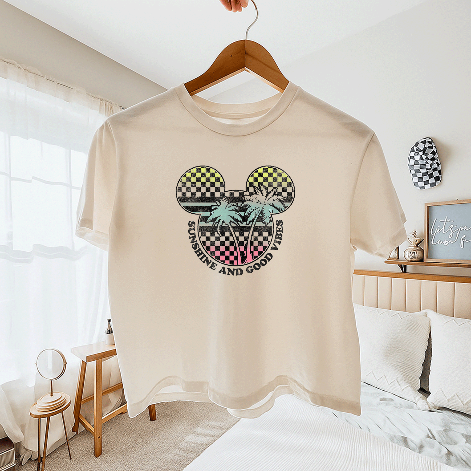 Disney Mickey And Friends Sunshine and Good Vibes Big Logo T-Shirt for Kids and Adults – Fun, Colorful, and Stylish Tee - 11