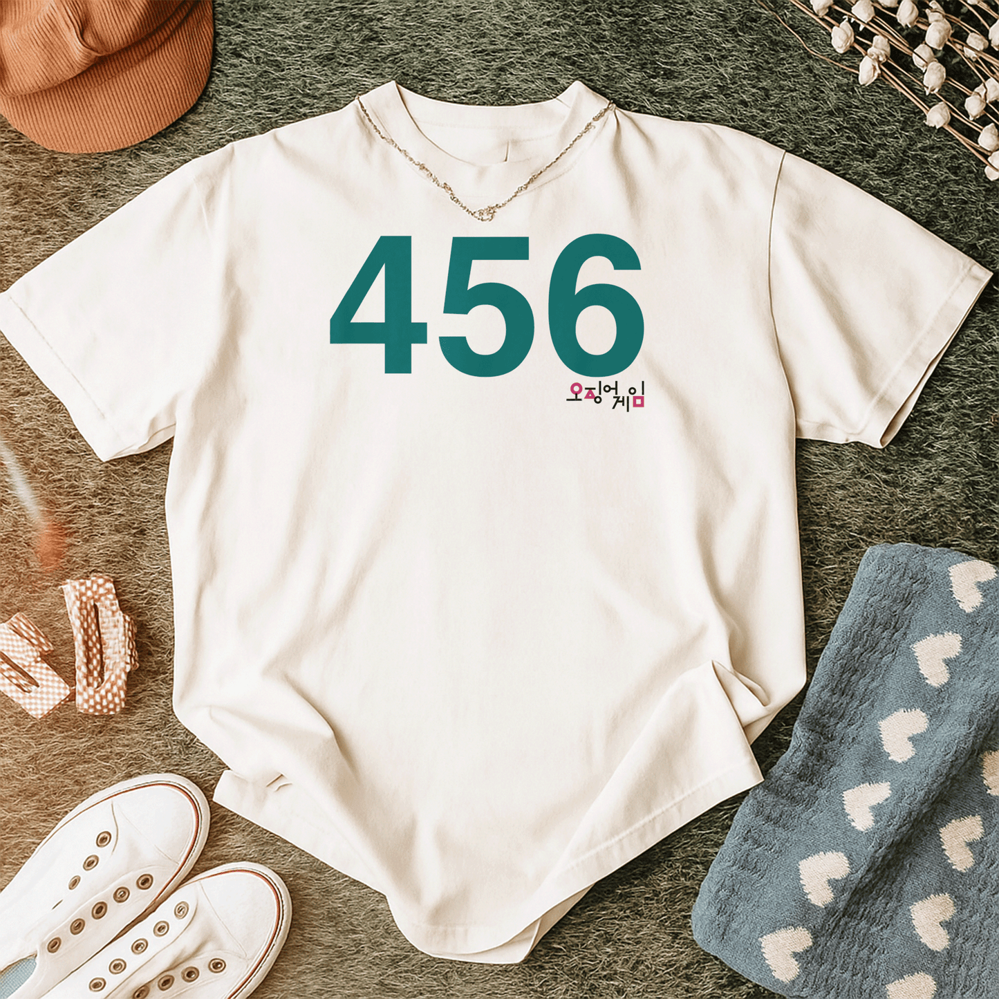 Squid Game Player 456 Costume T-Shirt - Perfect for Fans of the Series, Fun, Stylish and Comfortable Design - 12