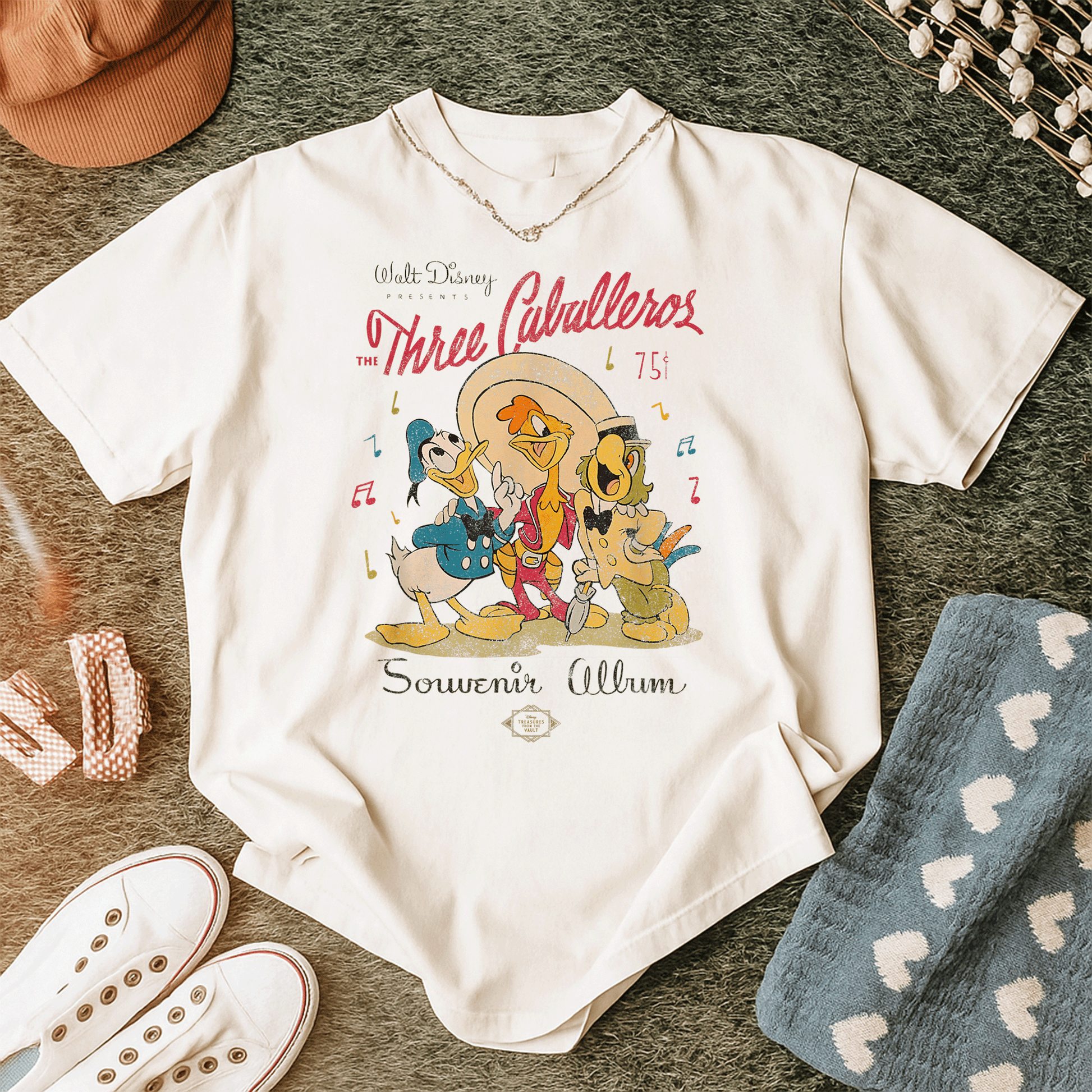 Get the Fun with Disney The Three Caballeros Classic T-Shirt Featuring Your Favorite Characters in Vibrant Style - 12