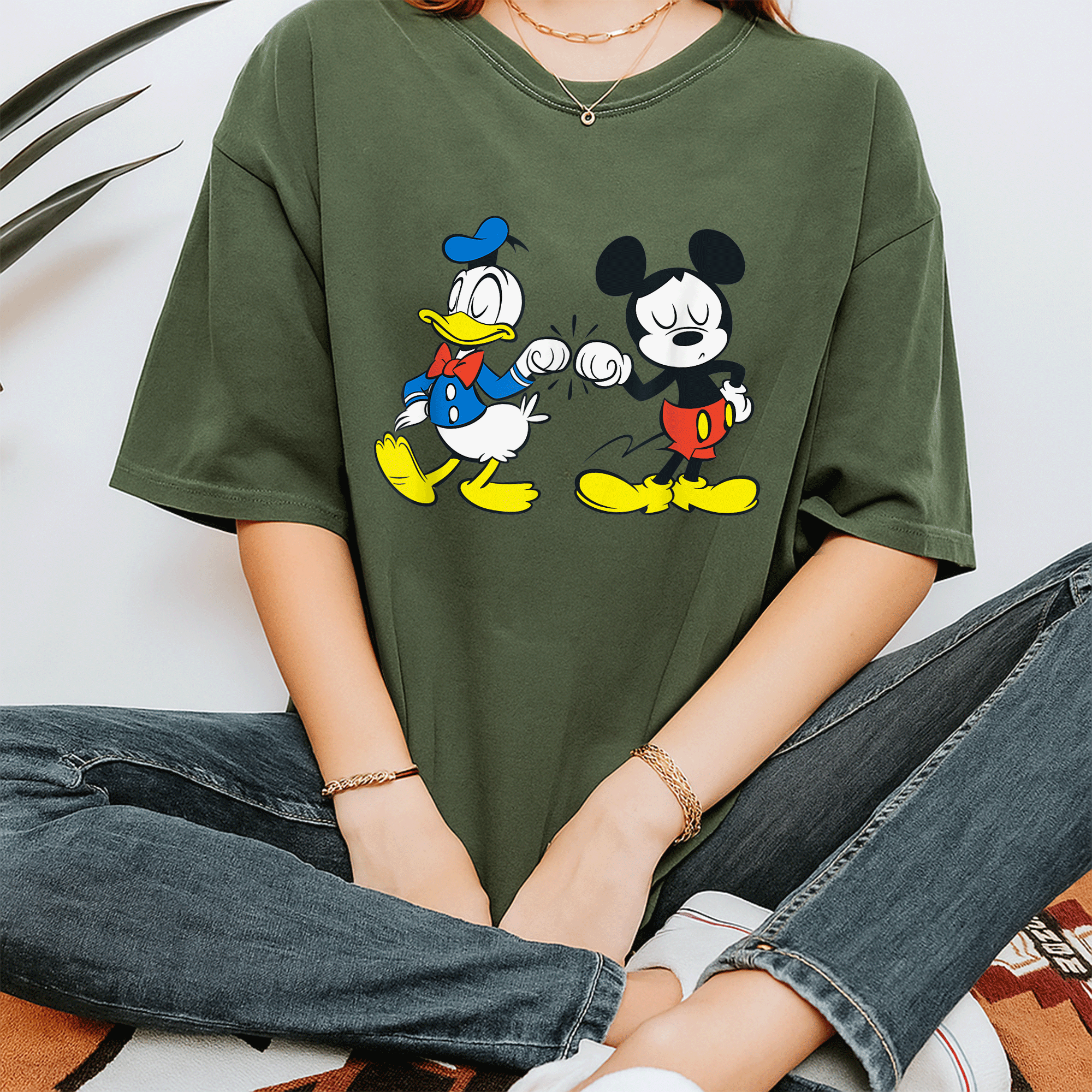 Disney Mickey Mouse and Donald Duck Best Friends T-Shirt for Kids and Adults - Fun and Colorful Graphic Tee Design - 7