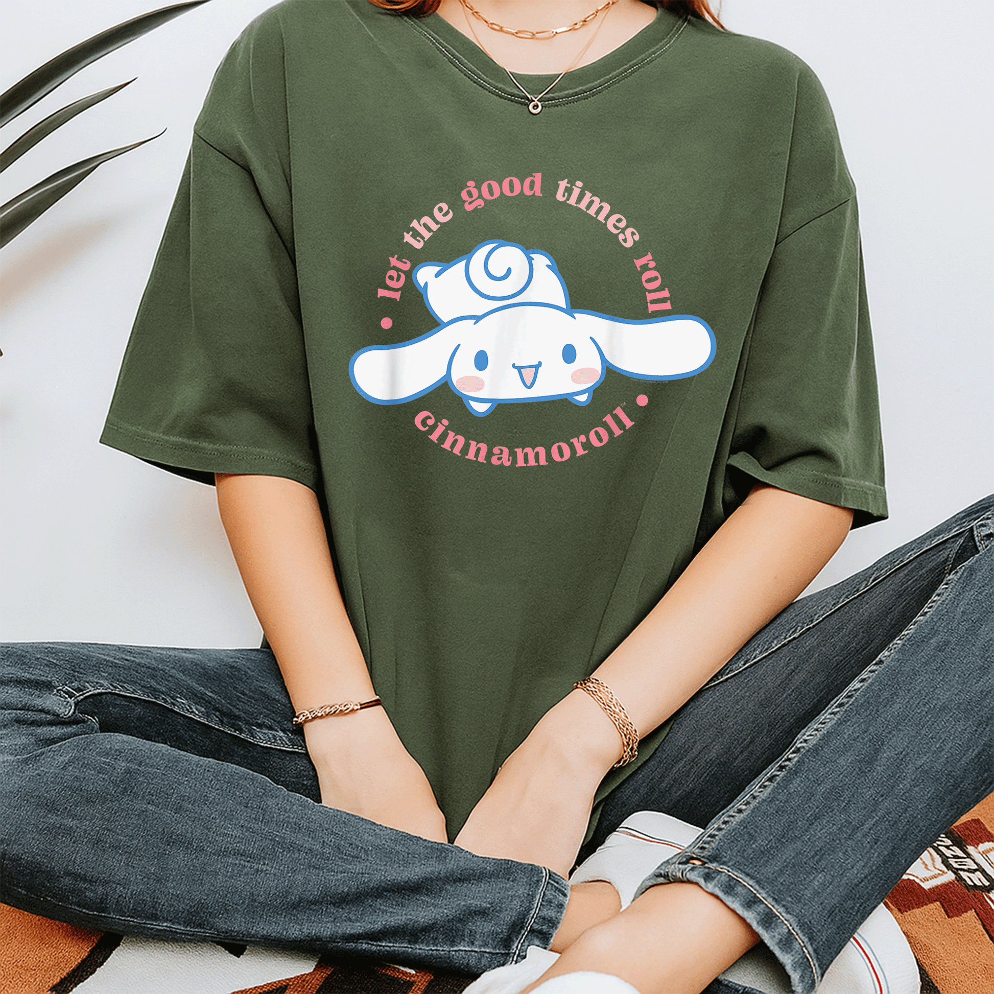 Cute Cinnamoroll Let the Good Times Roll T-Shirt for Fans – Adorable Graphic Tee Featuring Charming Cinnamoroll Design - 7