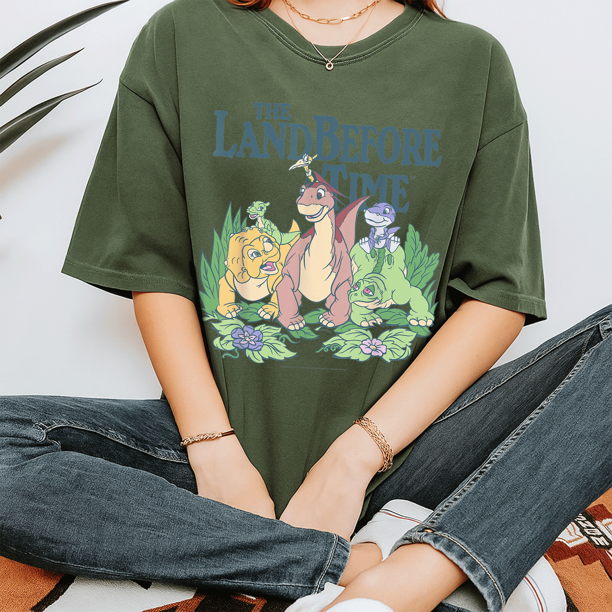 Land Before Time Pastel Dinosaur Friends T-Shirt for Kids, Cute Colorful Design Featuring Favorite Characters, Perfect Gift - 7