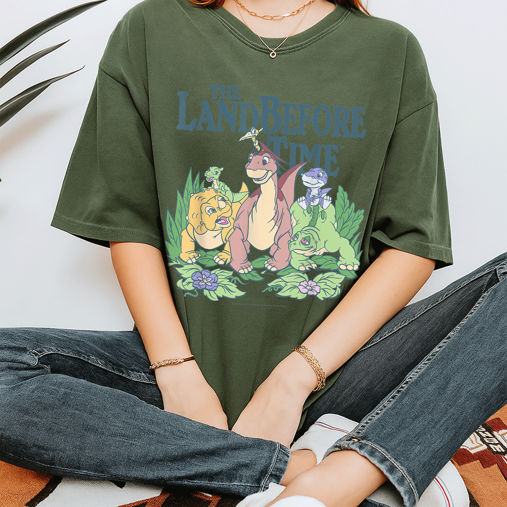 Land Before Time Pastel Dinosaur Friends T-Shirt for Kids, Cute Colorful Design Featuring Favorite Characters, Perfect Gift - 7