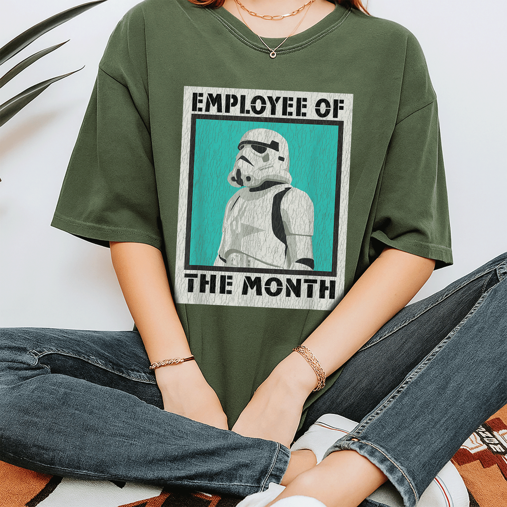 Star Wars Stormtrooper Employee of The Month T-Shirt Perfect for Fans of Galactic Humor and Sci-Fi Style - 7
