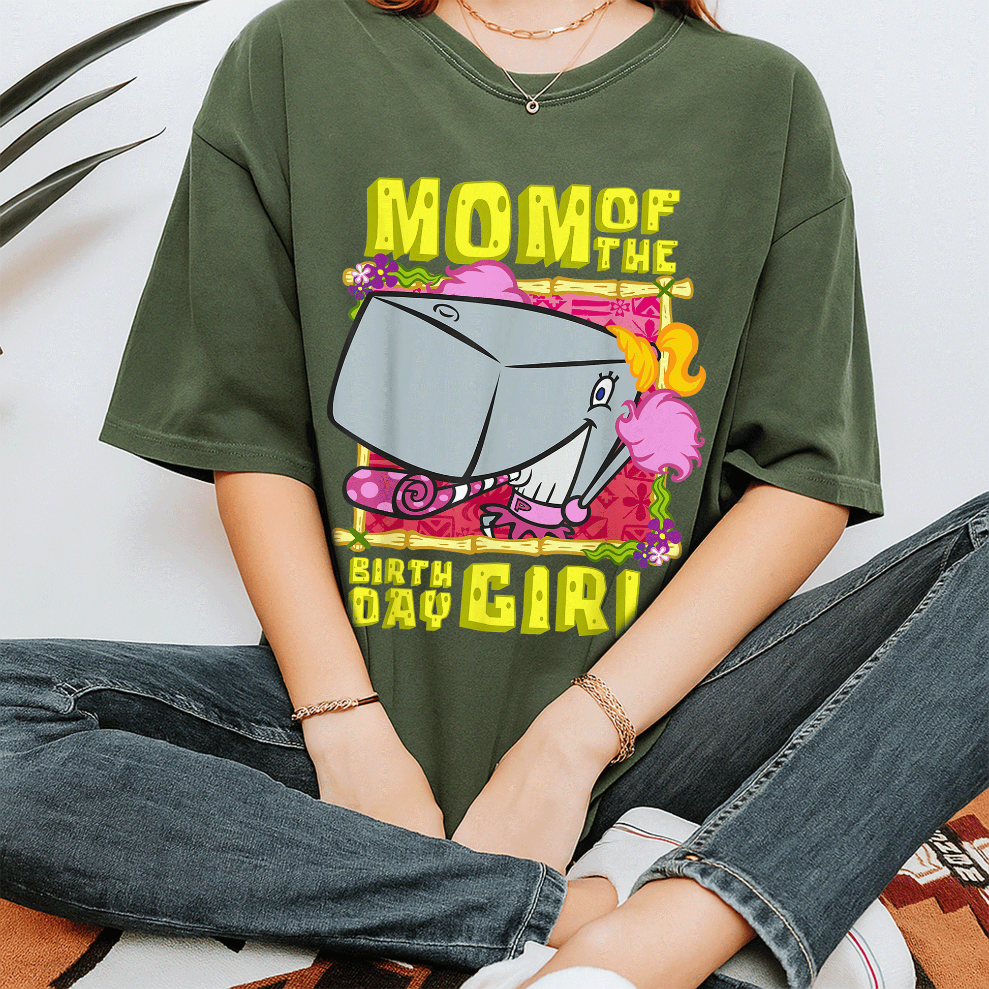 Mademark SpongeBob SquarePants Birthday Girl T-Shirt Featuring Pearl Krabs Mother Gift – Fun and Stylish Design for Mom - 7