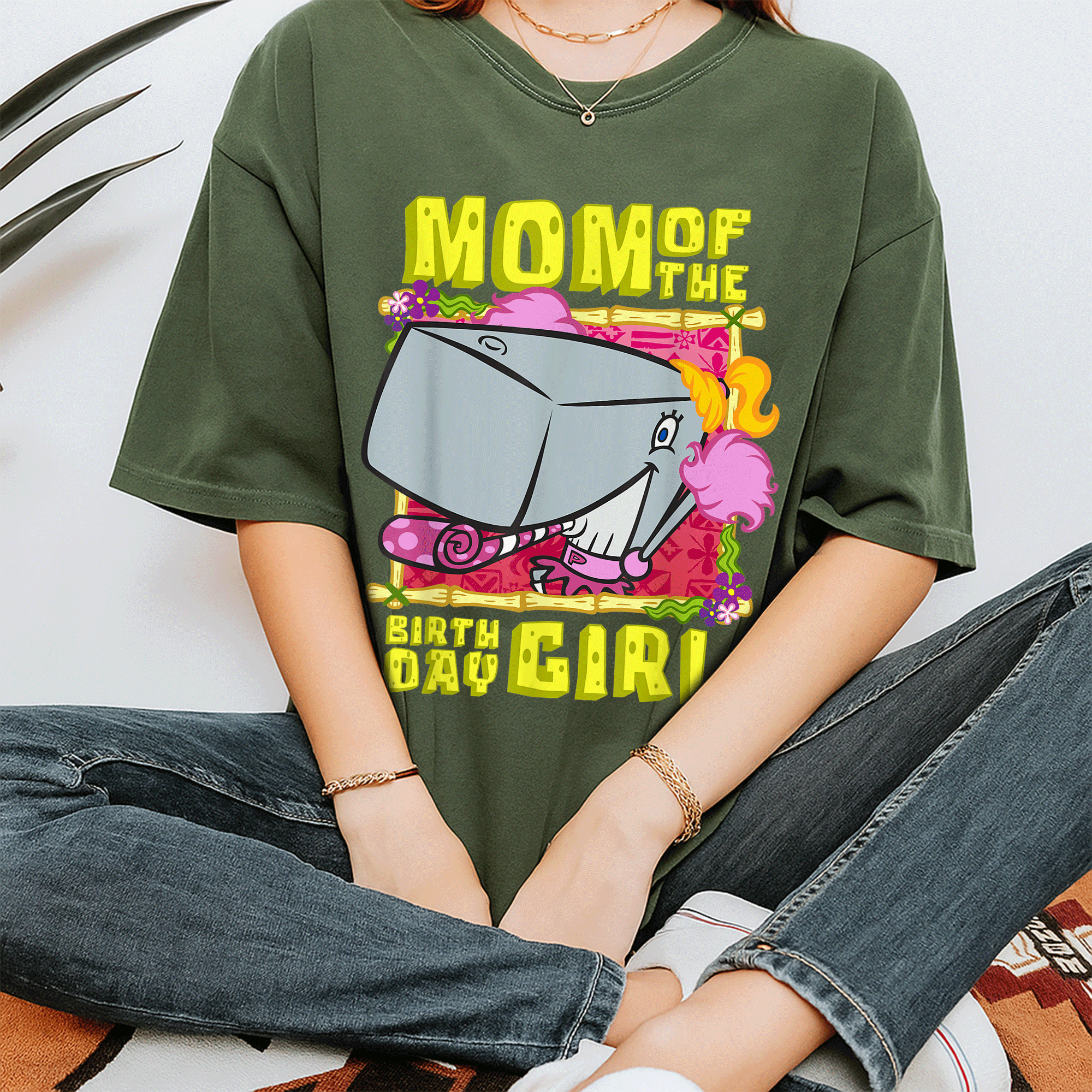 Mademark SpongeBob SquarePants Birthday Girl T-Shirt Featuring Pearl Krabs Mother Gift – Fun and Stylish Design for Mom - 7