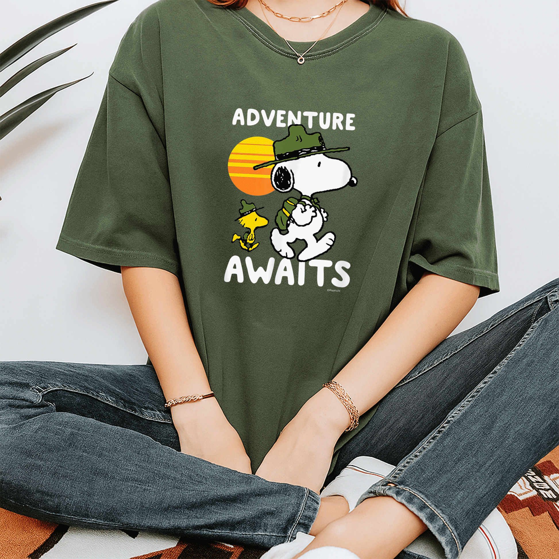 Peanuts Snoopy Adventure Awaits T-Shirt Featuring a Fun Cartoon Design Perfect for Fans of Charlie Brown and Friends - 7