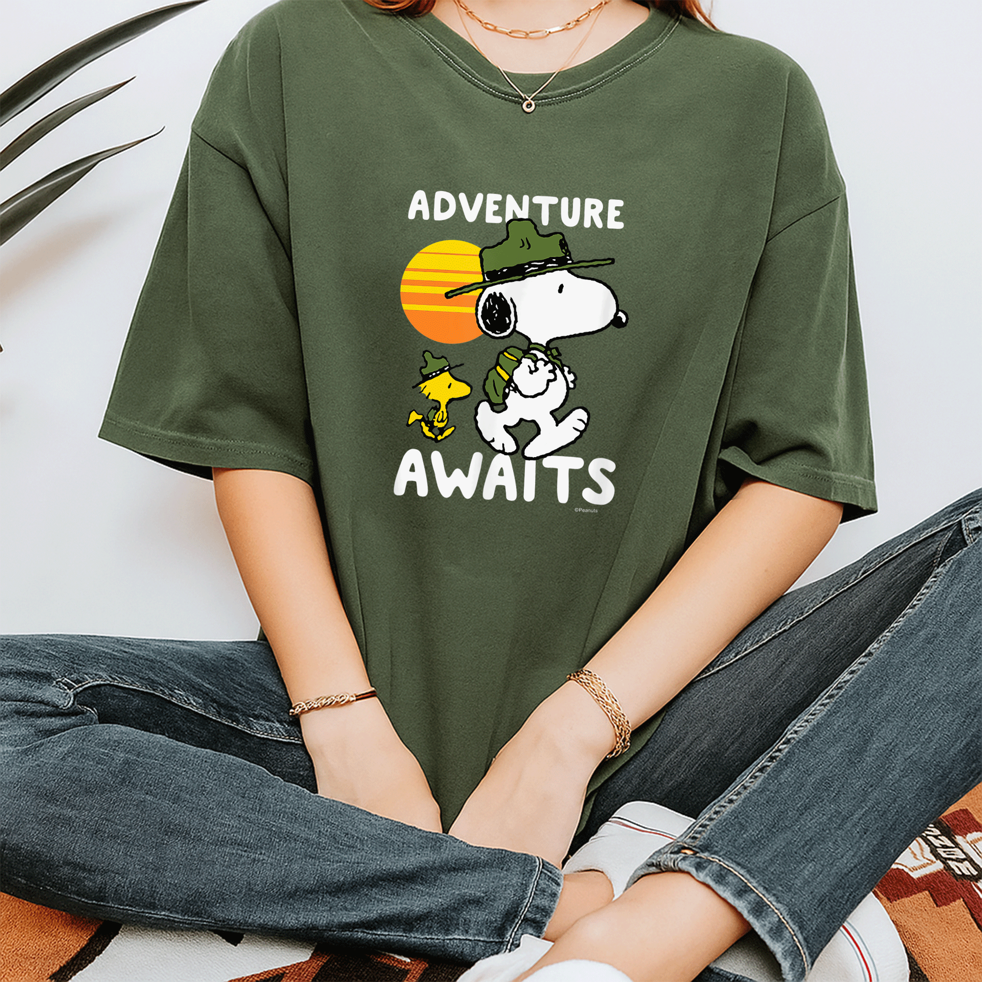 Peanuts Snoopy Adventure Awaits T-Shirt Featuring a Fun Cartoon Design Perfect for Fans of Charlie Brown and Friends - 7