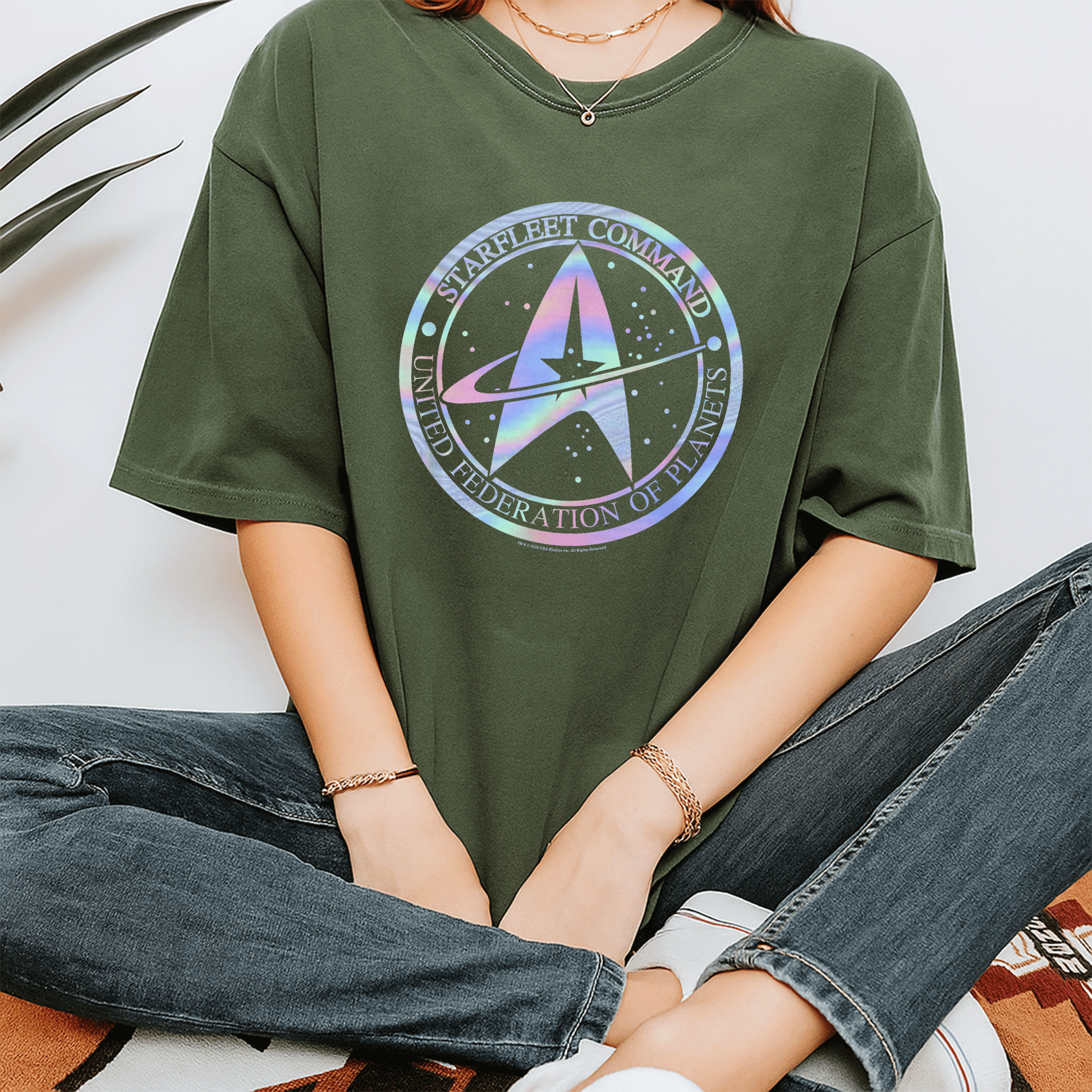 Star Trek Starfleet Command Hologram Fill T-Shirt - Stylish Graphic Tee for Fans of Sci-Fi and Space Exploration - 7