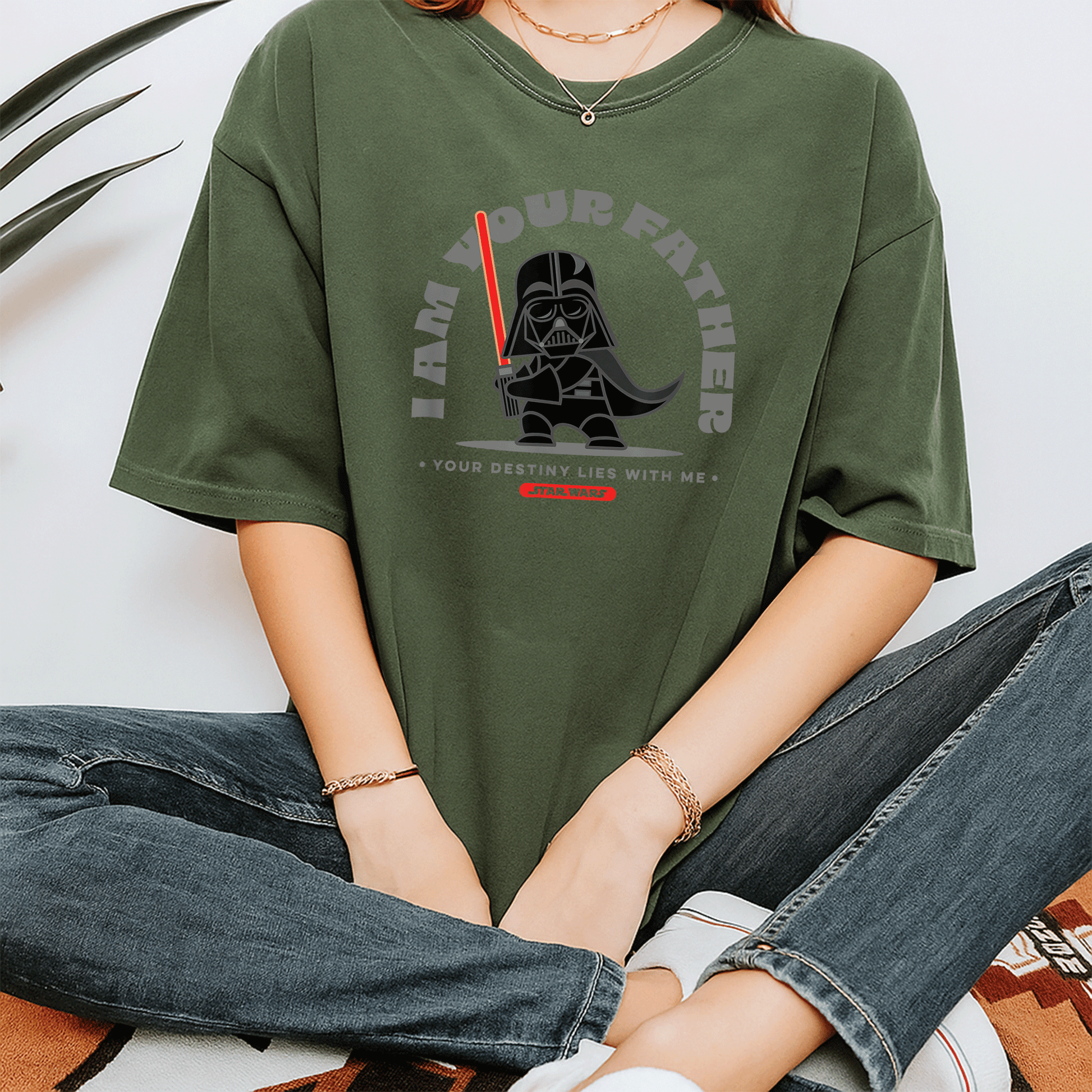Stand Strong with the Amazon Essentials Star Wars Darth Vader T-Shirt 'I Am Your Father' - Perfect for Fans and Collectors! - 7