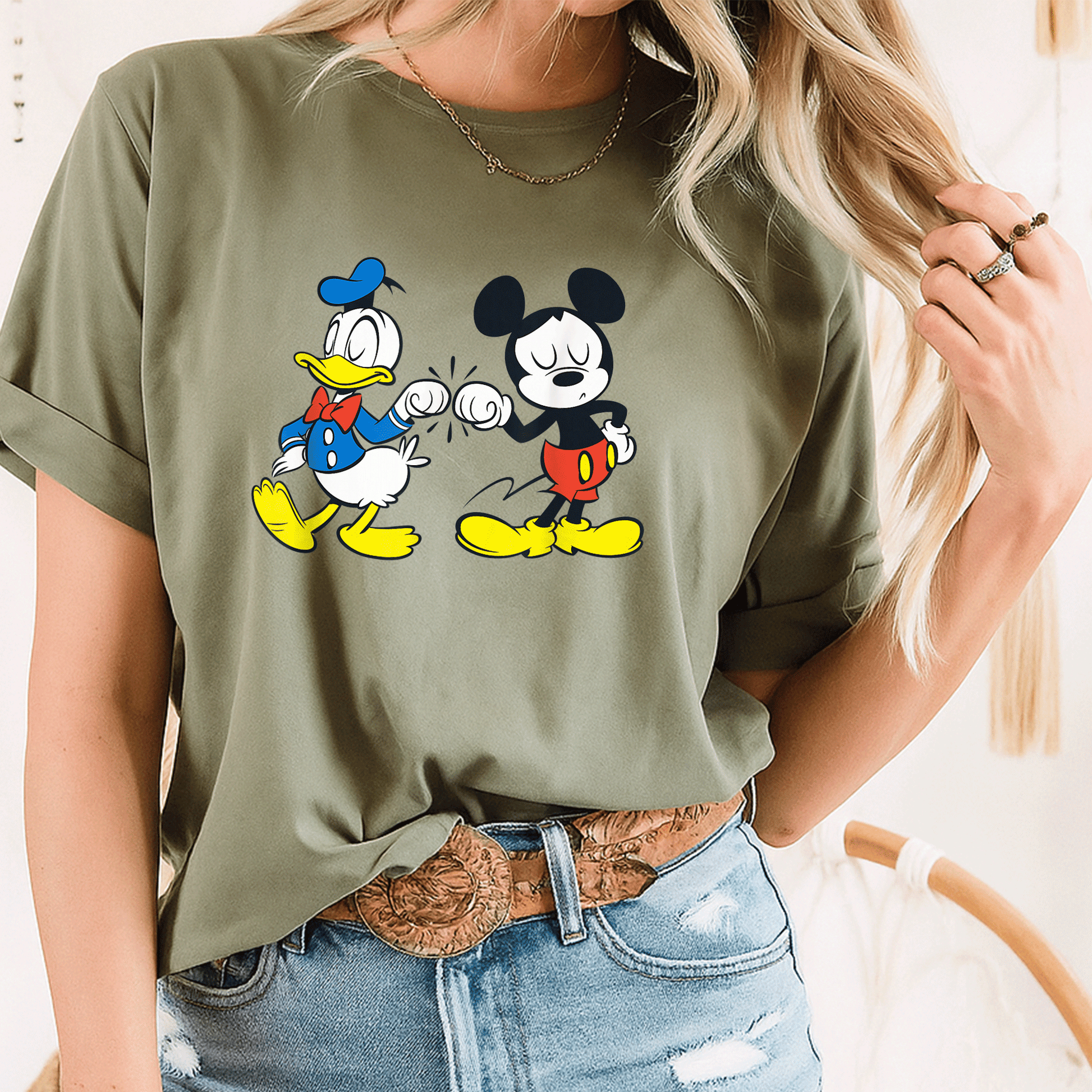 Disney Mickey Mouse and Donald Duck Best Friends T-Shirt for Kids and Adults - Fun and Colorful Graphic Tee Design - 8