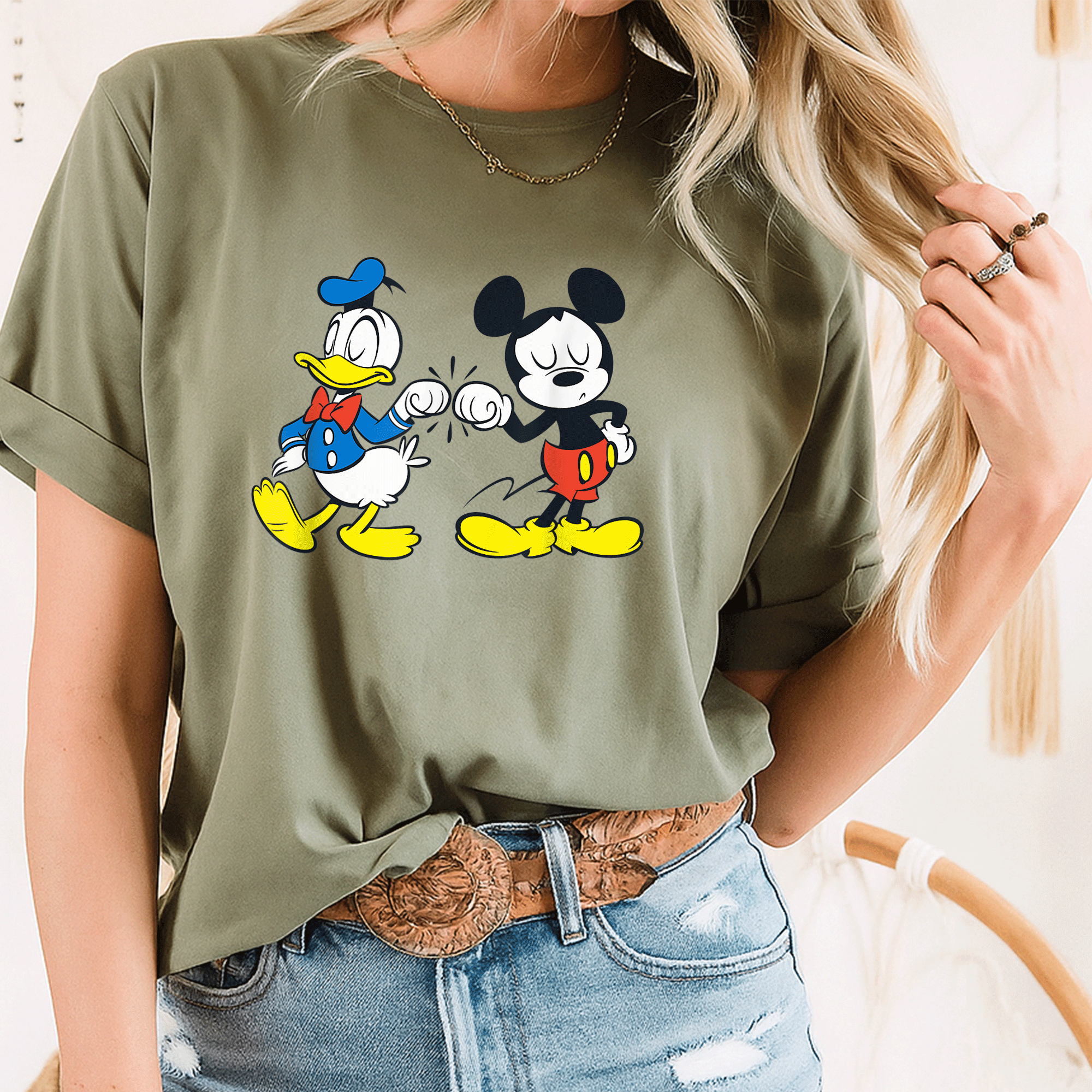 Disney Mickey Mouse and Donald Duck Best Friends T-Shirt for Kids and Adults - Fun and Colorful Graphic Tee Design - 8