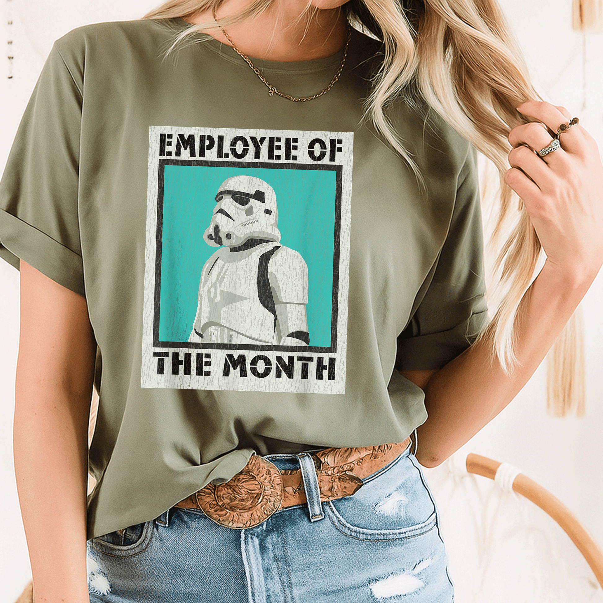 Star Wars Stormtrooper Employee of The Month T-Shirt Perfect for Fans of Galactic Humor and Sci-Fi Style - 8
