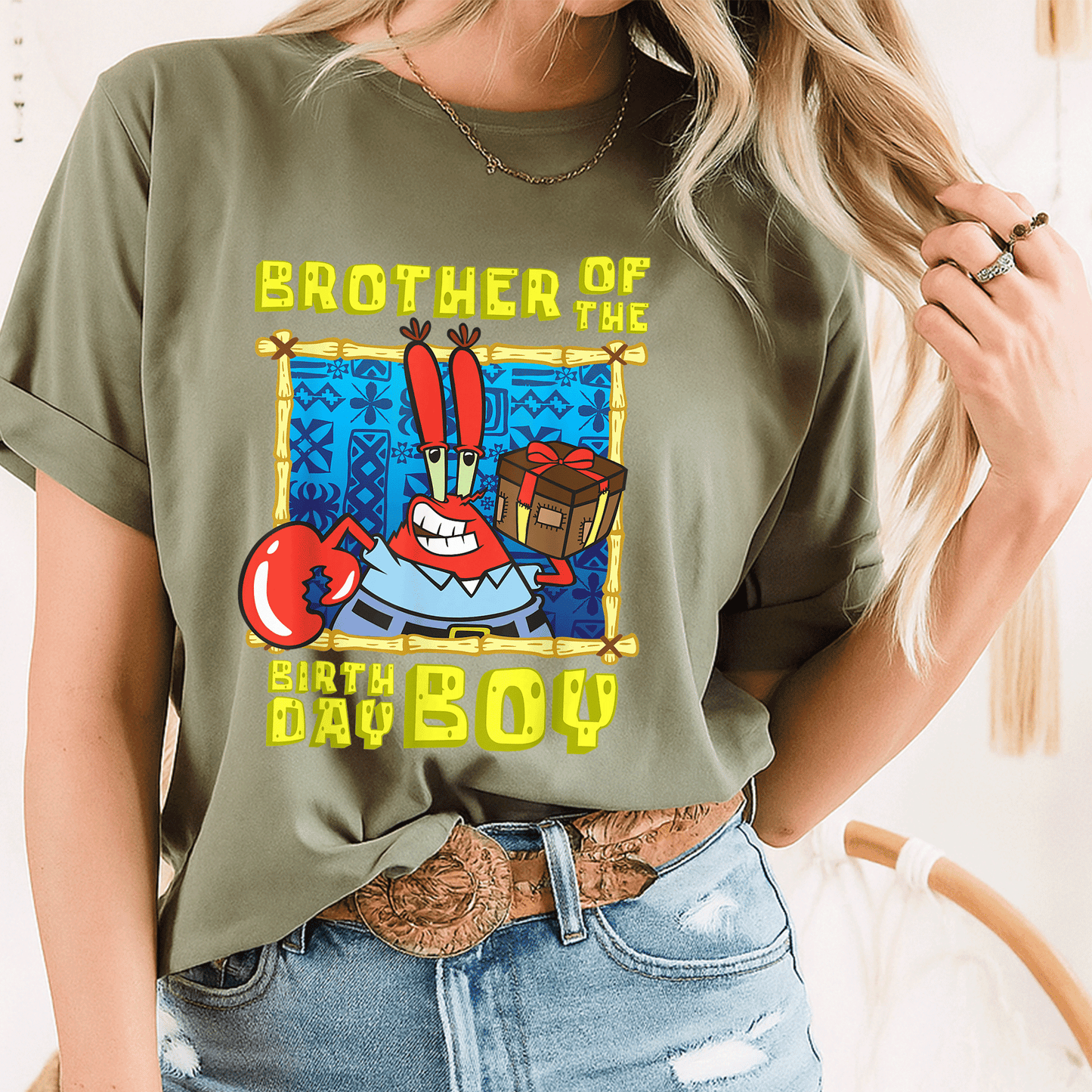 Mademark SpongeBob SquarePants T-Shirt for Boys - Celebrate with Mr. Krabs and the Birthday Boy in Style! - 8