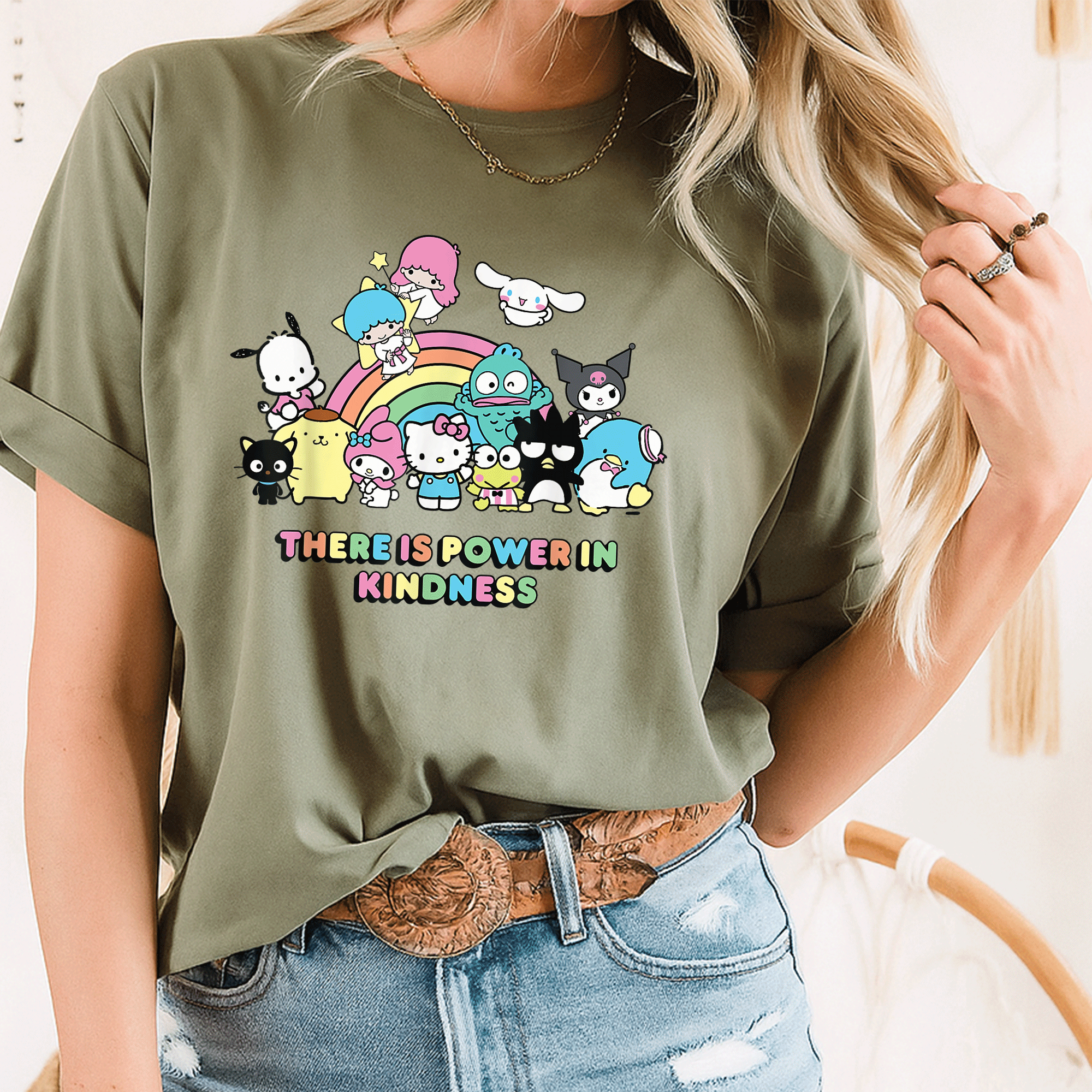 Hello Kitty and Friends Cute T-Shirt - Embrace Kindness with Adorable Design Perfect for Kids and Fans of All Ages - 8