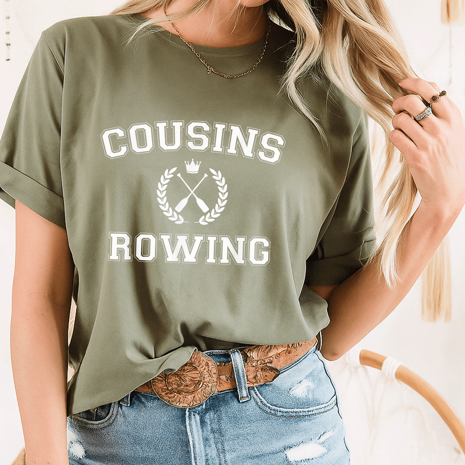 Cousins Rowing T-Shirt Inspired by The Summer I Turned Pretty - Perfect Gift for Fans of Summer Adventures and Friendship - 8