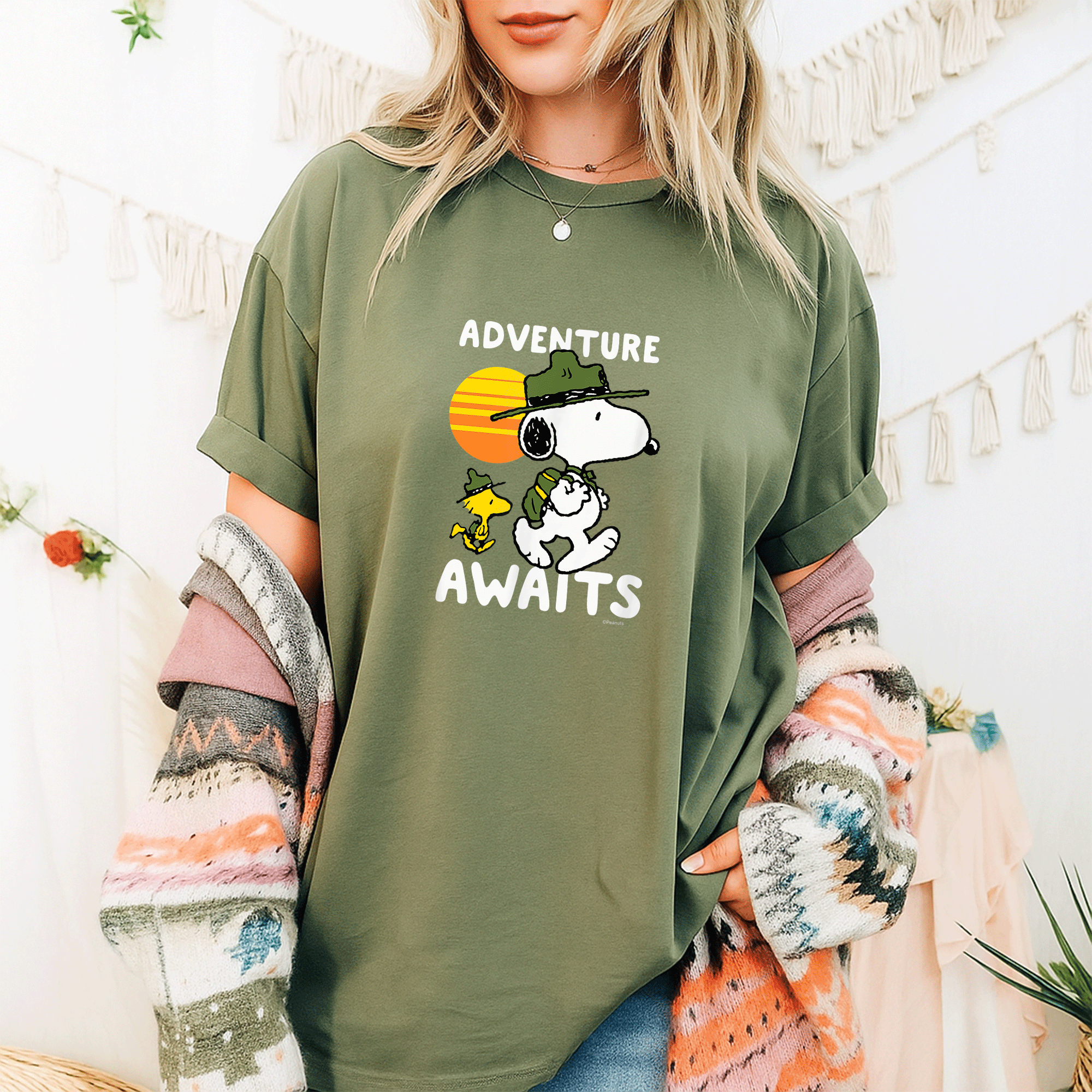Peanuts Snoopy Adventure Awaits T-Shirt Featuring a Fun Cartoon Design Perfect for Fans of Charlie Brown and Friends - 9