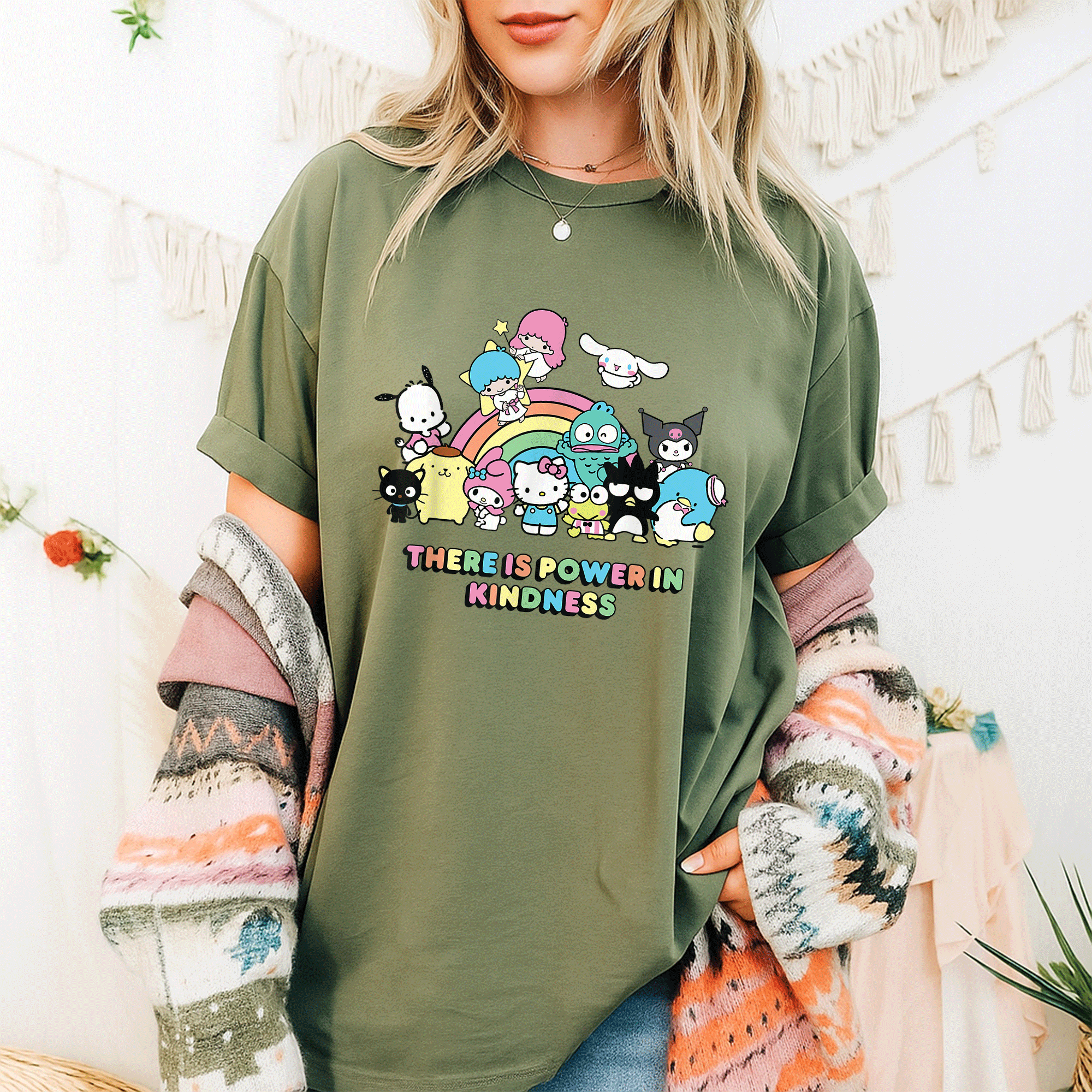 Hello Kitty and Friends Cute T-Shirt - Embrace Kindness with Adorable Design Perfect for Kids and Fans of All Ages - 9