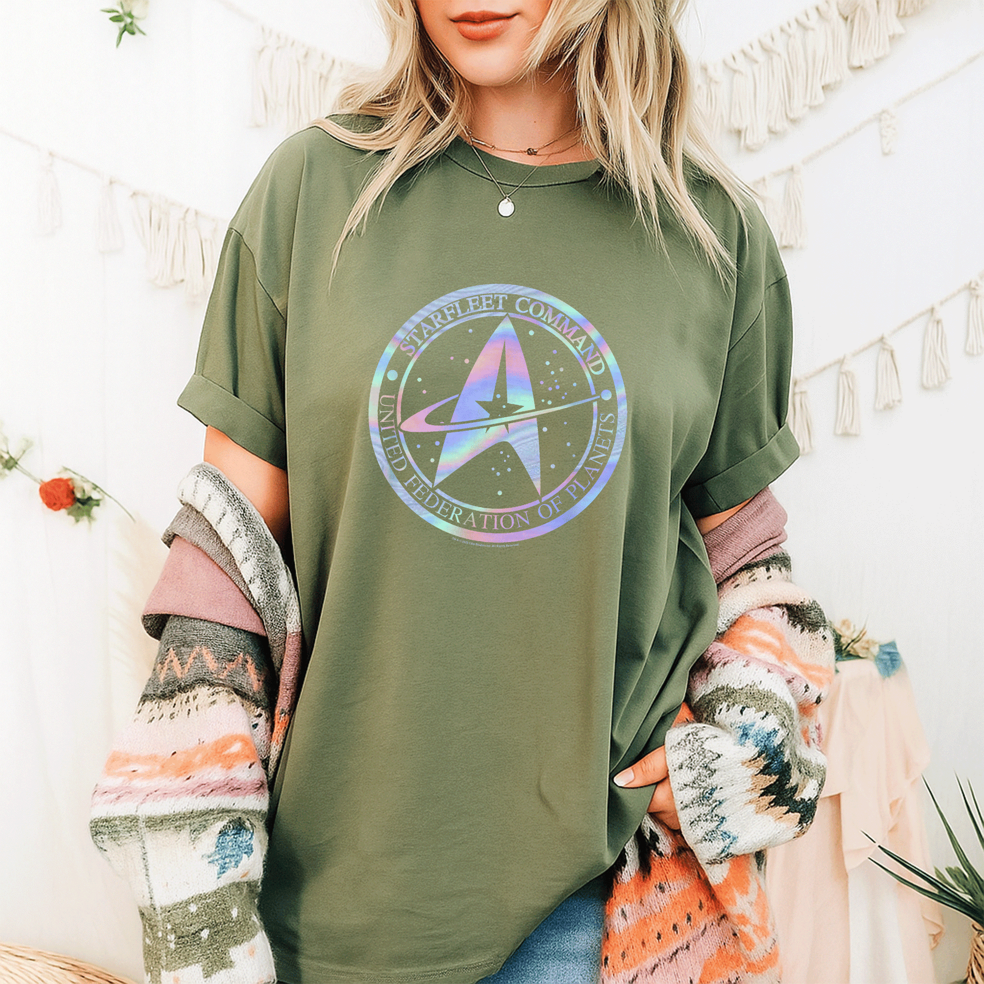 Star Trek Starfleet Command Hologram Fill T-Shirt - Stylish Graphic Tee for Fans of Sci-Fi and Space Exploration - 9