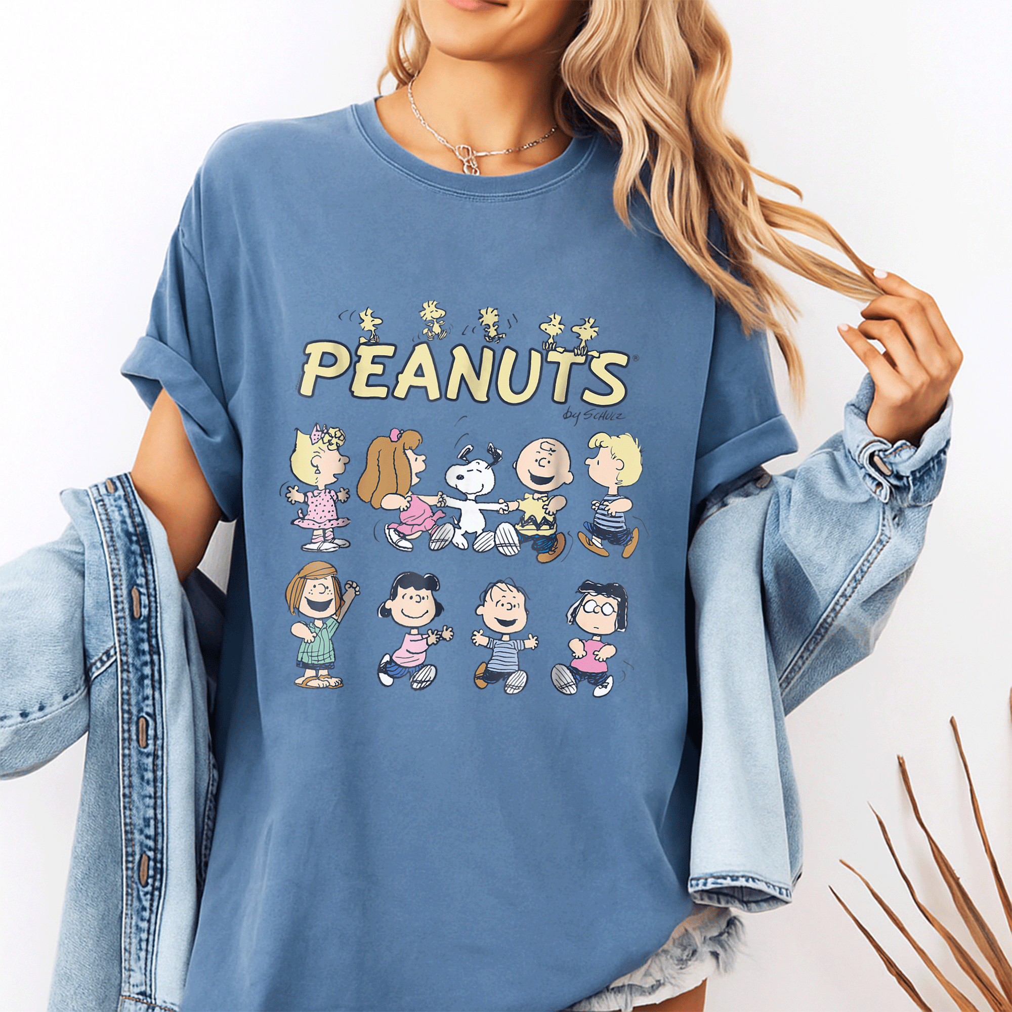 Cute Peanuts Snoopy and Friends Dancing T-Shirt for Kids and Adults - Playful Cartoon Design Perfect for Fans - 10