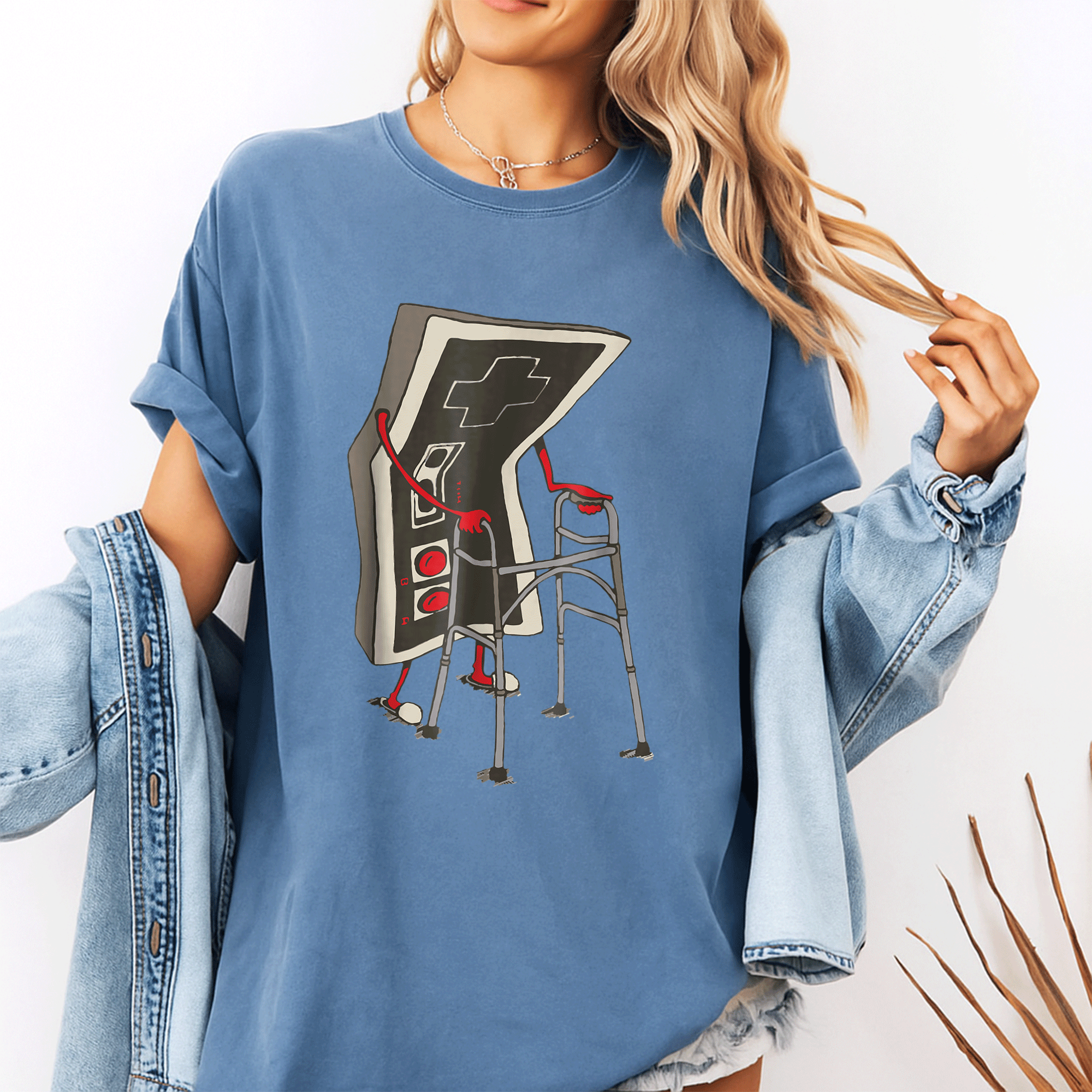 Vintage Old Gamer T-shirt for Retro Video Game Lovers - Comfortable and Stylish Tee for Nostalgic Gamers! - 10