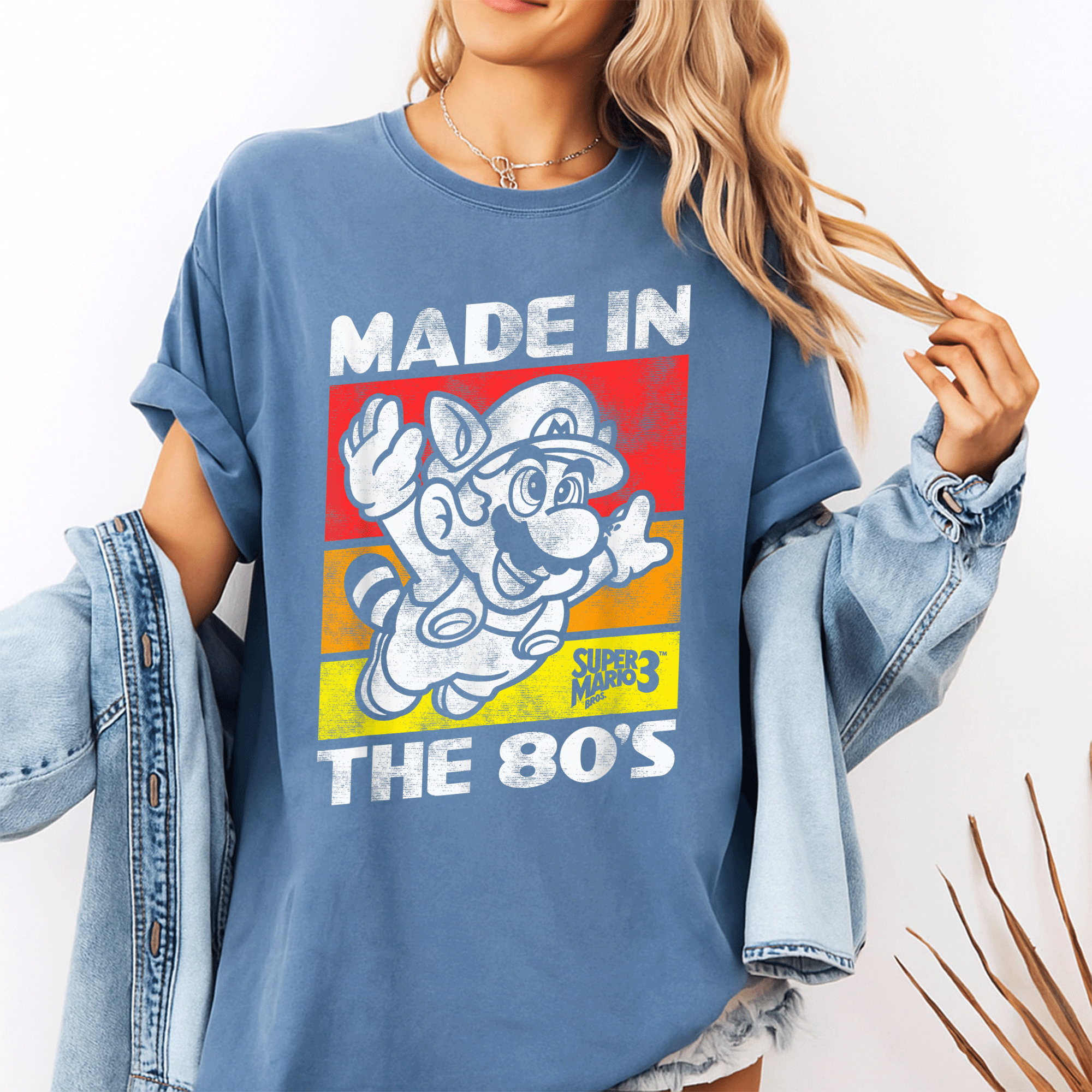 Vintage Nintendo Super Mario 3 T-Shirt for 80s Retro Gaming Fans - Celebrate Classic Gaming Style with This Fun Tee! - 10