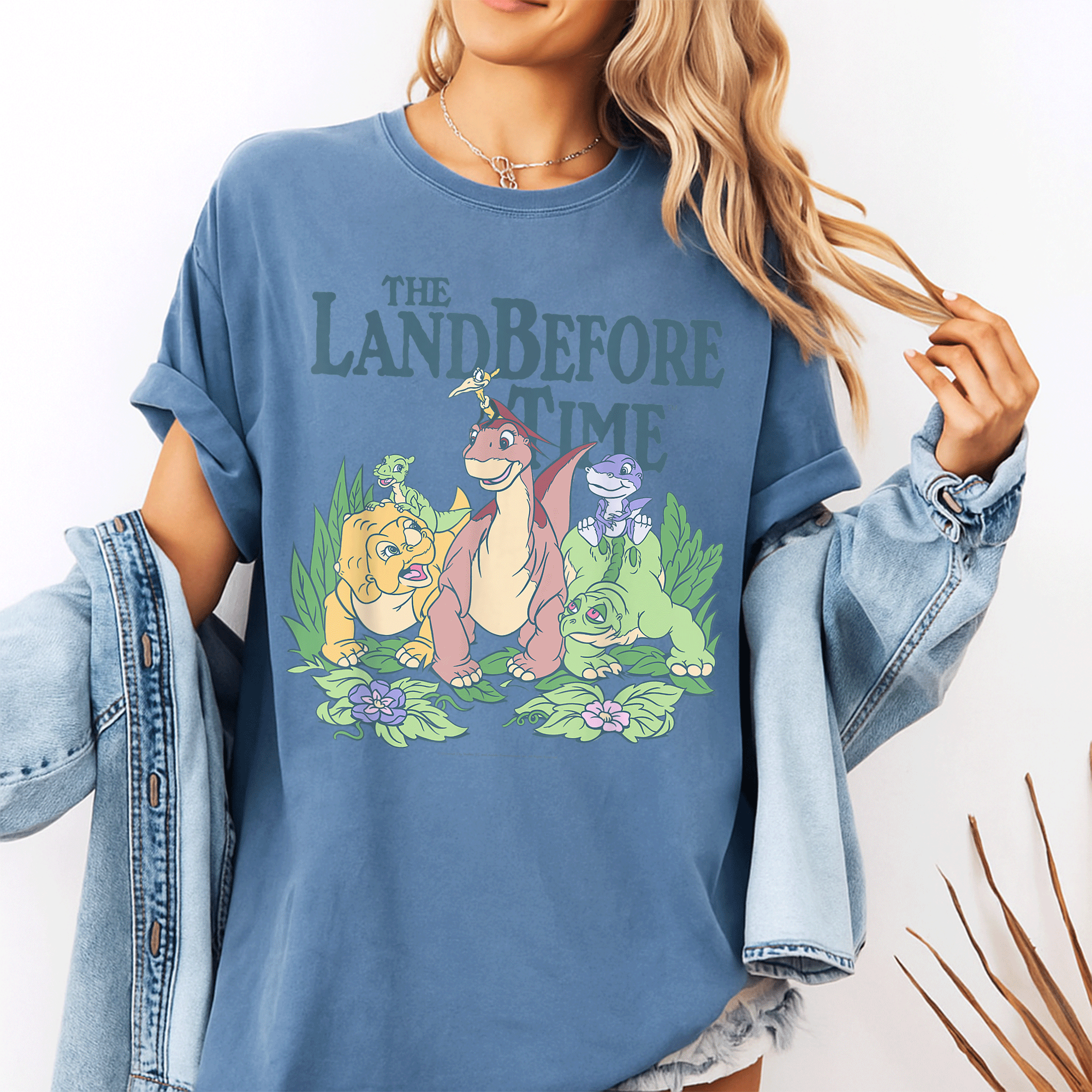 Land Before Time Pastel Dinosaur Friends T-Shirt for Kids, Cute Colorful Design Featuring Favorite Characters, Perfect Gift - 10