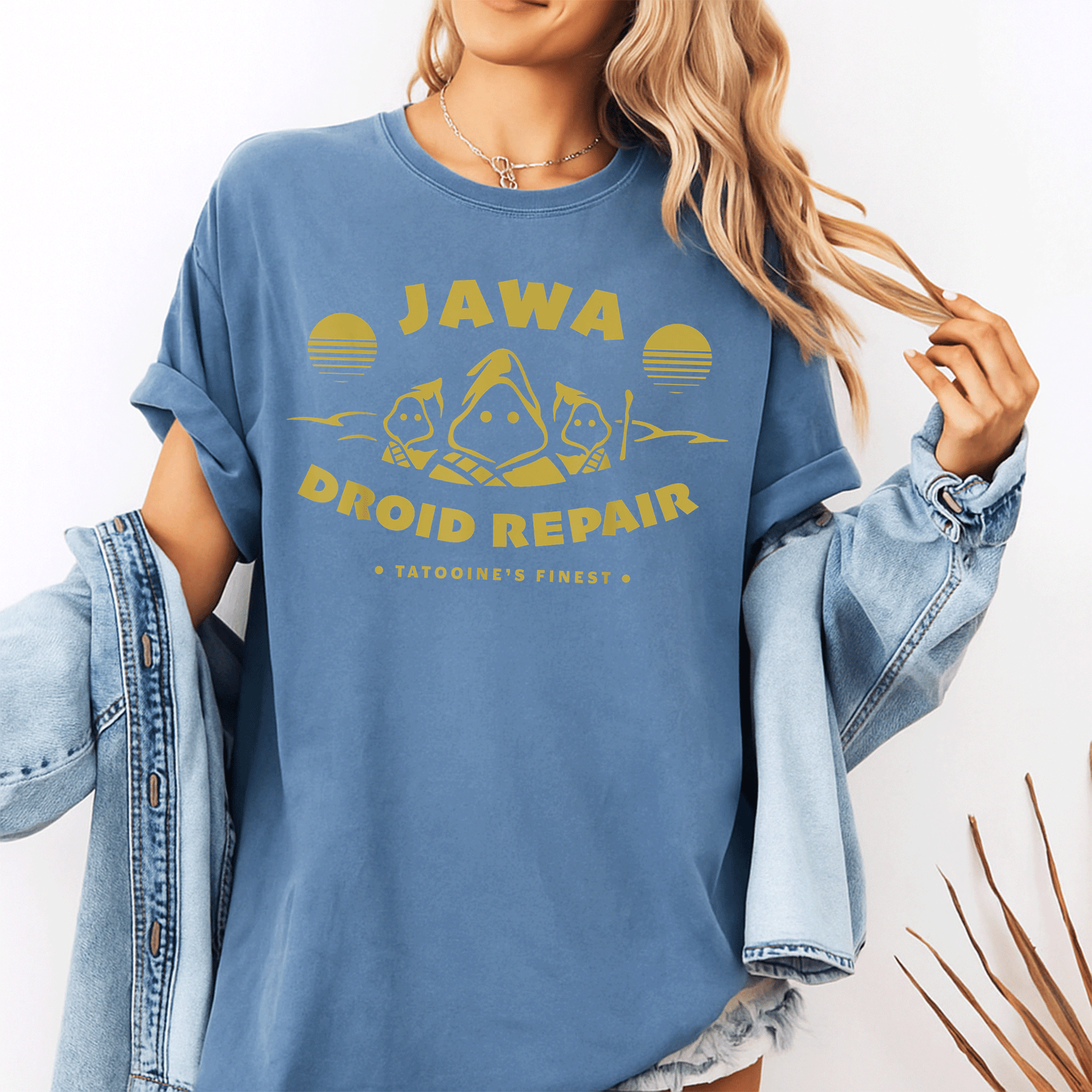 Star Wars Jawa Droid Repair T-Shirt - Tatooine's Finest Design for Fans of the Iconic Sci-Fi Universe and Droid Culture - 10