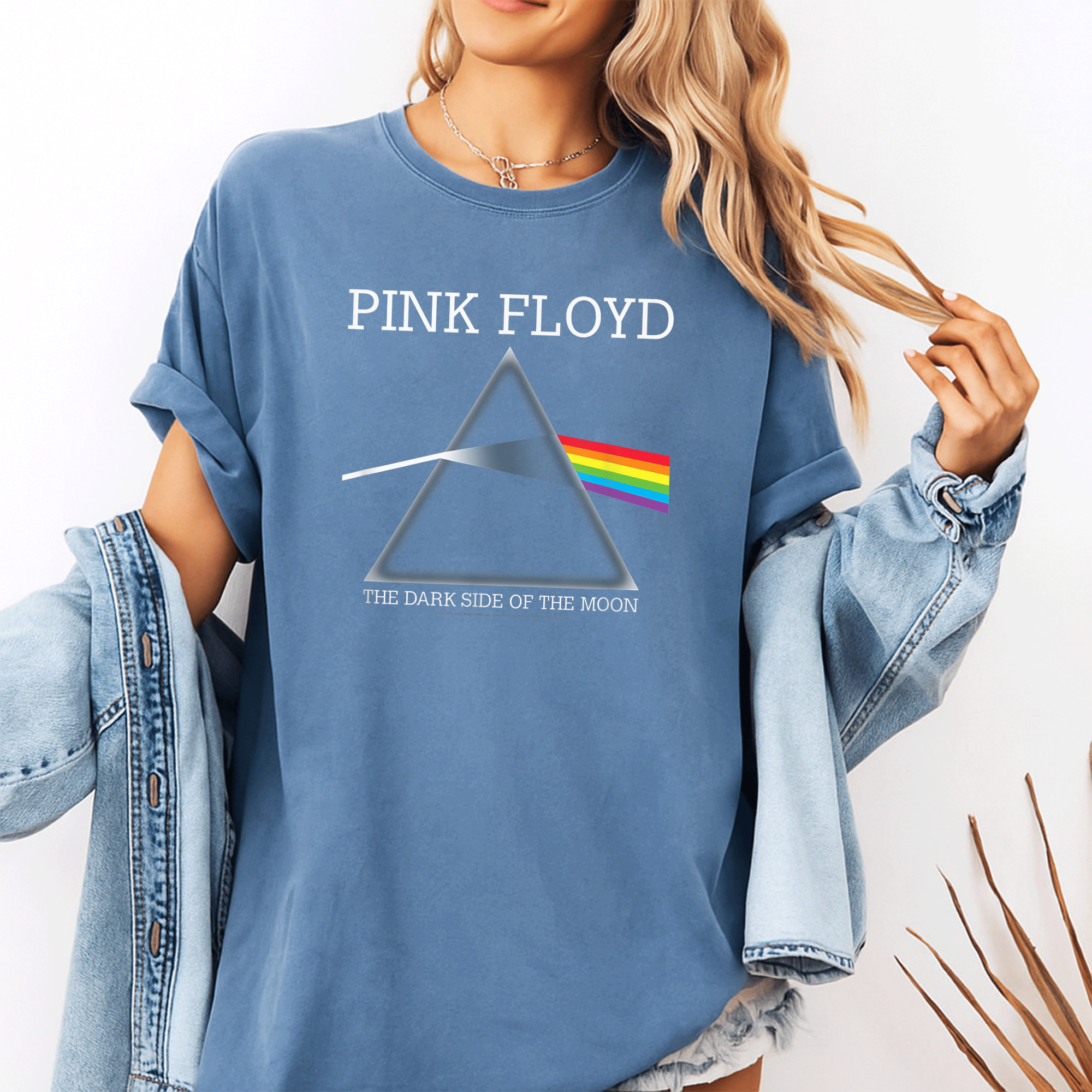 Trendy Dark Side Of The Moon T-Shirt Featuring Iconic Album Art for Music Lovers and Fashion Enthusiasts - 10