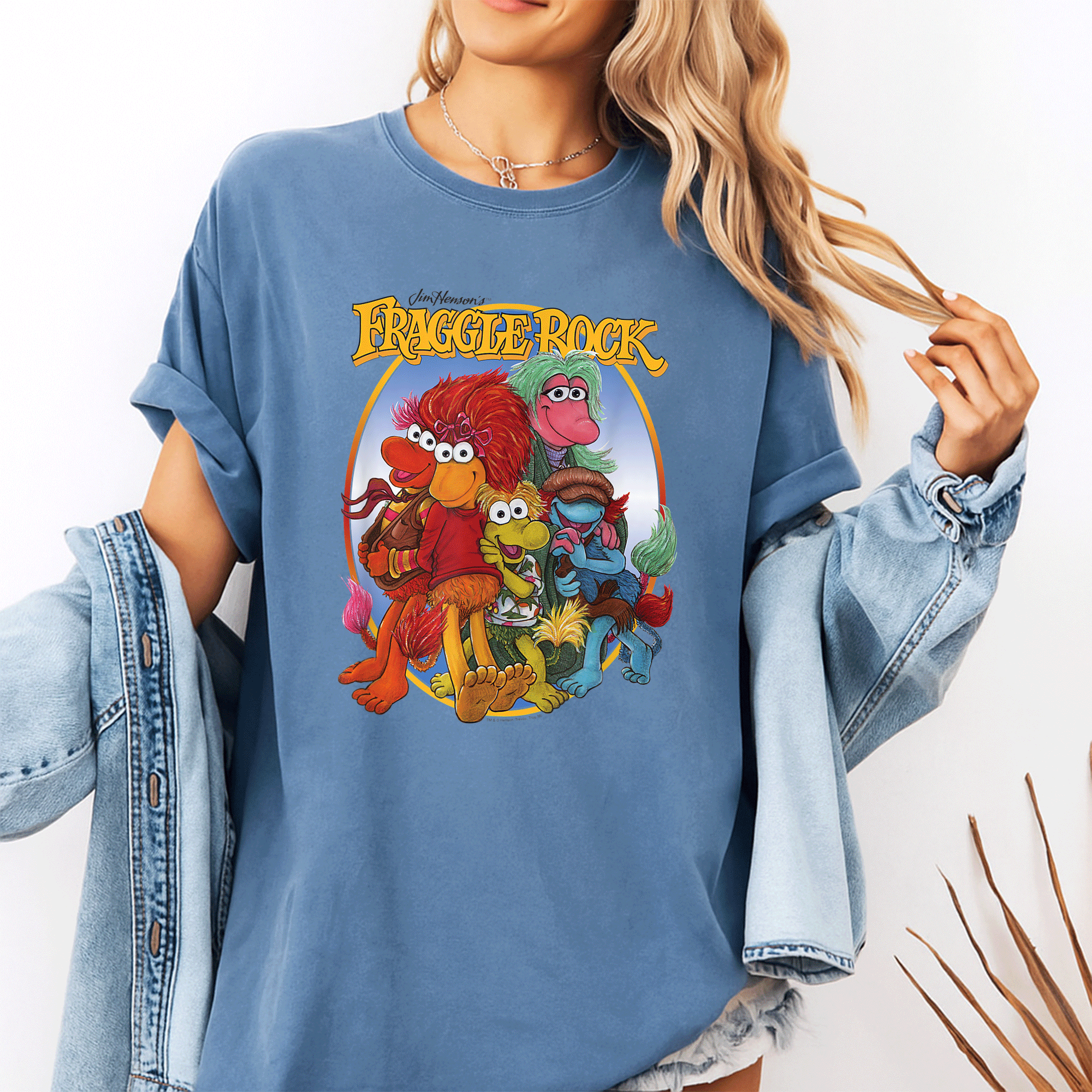 Fraggle Rock Group Hug T-Shirt featuring Colorful Cartoon Characters for Fun and Nostalgic Fans of the Classic Show - 10