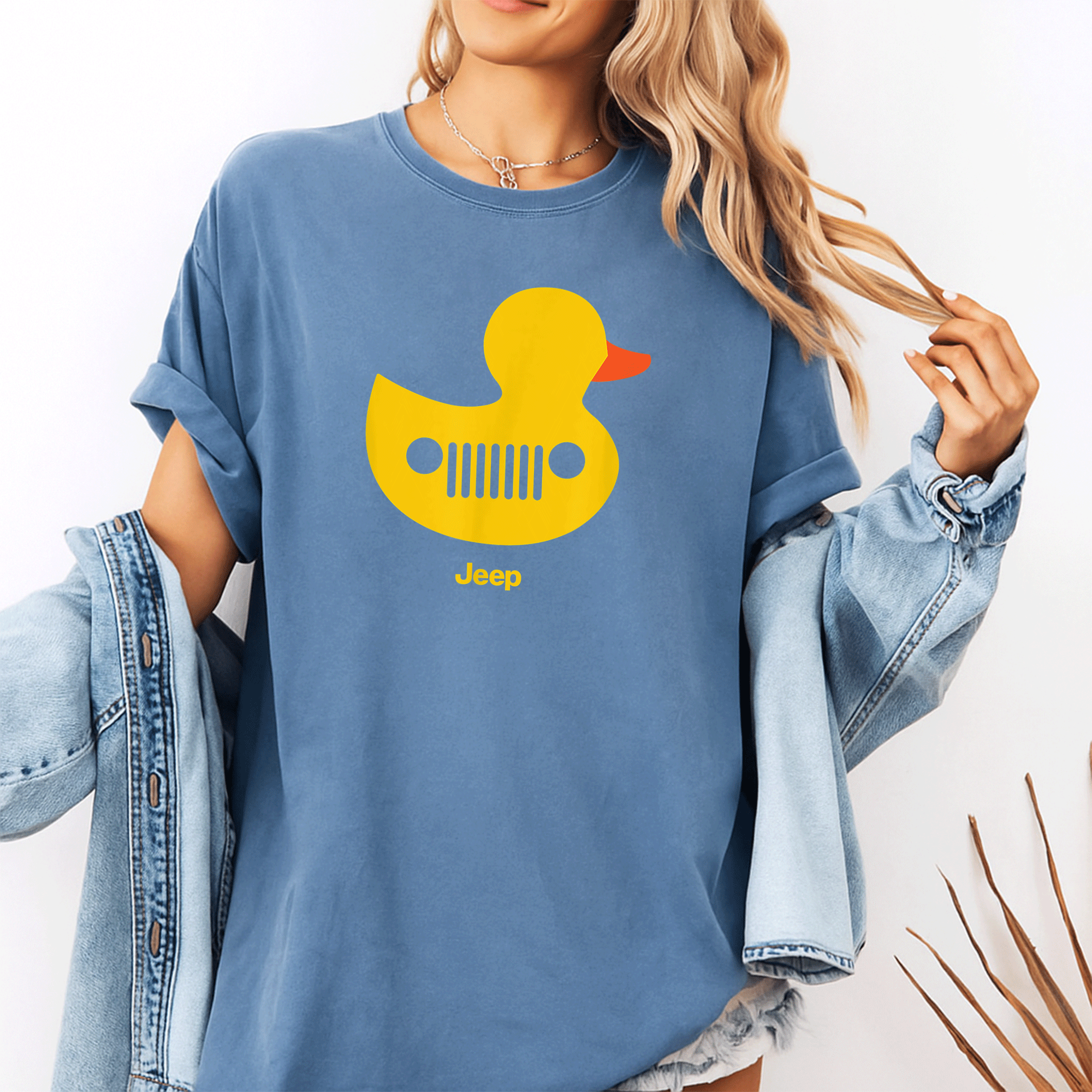 Funny Duck Duck Jeep Grille T-Shirt for Jeep Lovers, Off-Road Enthusiasts, and Nature Adventure Fans – Perfect Gift! - 10