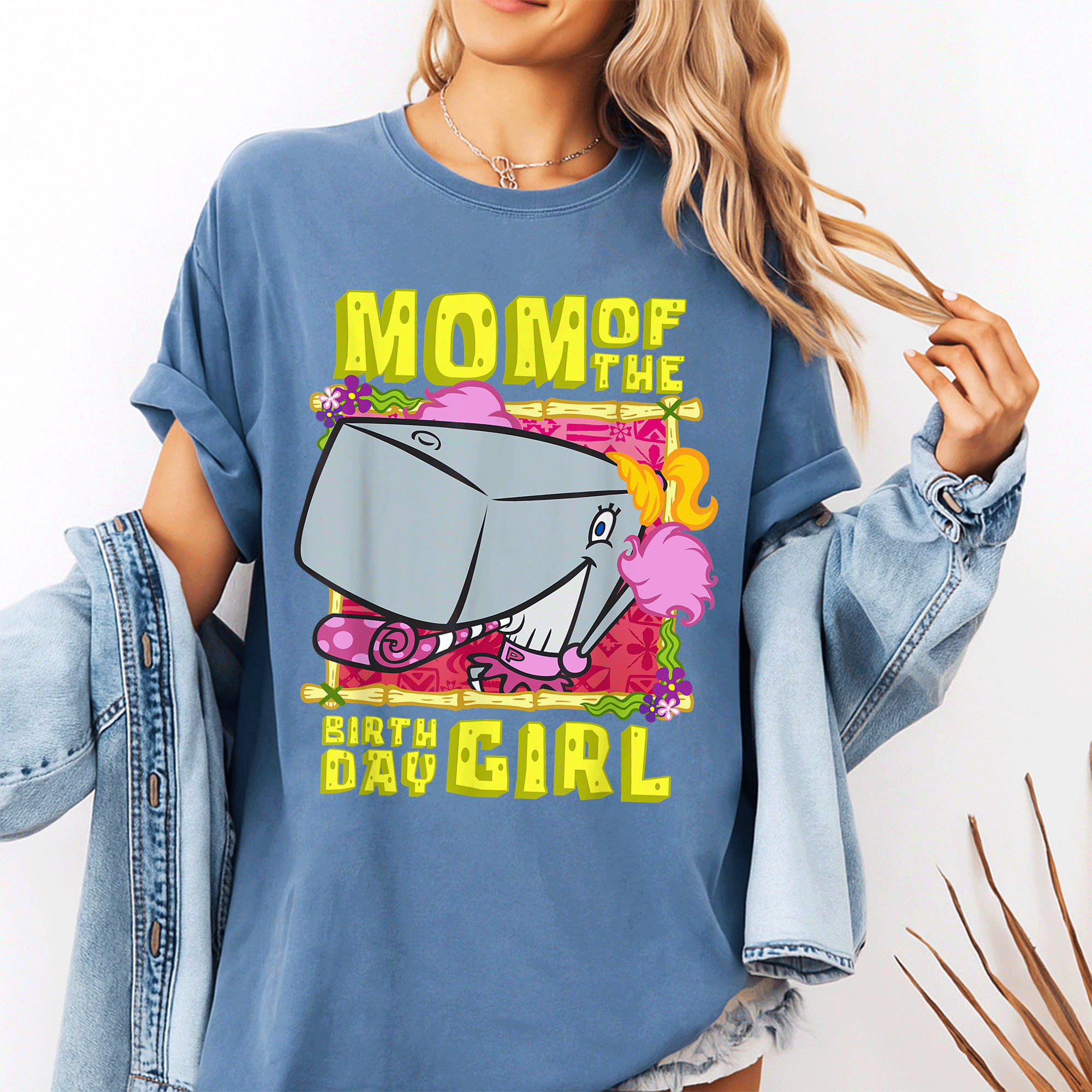 Mademark SpongeBob SquarePants Birthday Girl T-Shirt Featuring Pearl Krabs Mother Gift – Fun and Stylish Design for Mom - 10