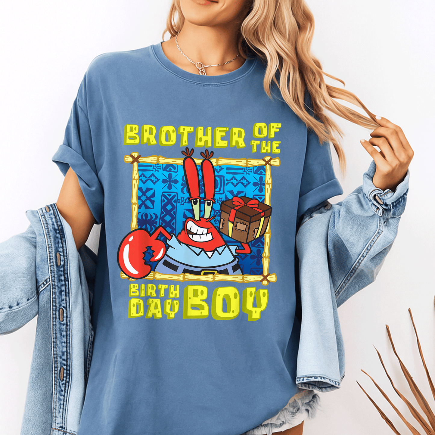 Mademark SpongeBob SquarePants T-Shirt for Boys - Celebrate with Mr. Krabs and the Birthday Boy in Style! - 10